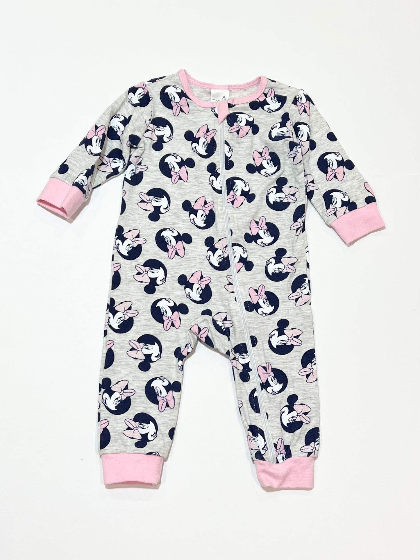 Minnie Mouse zip onesie - Size 00