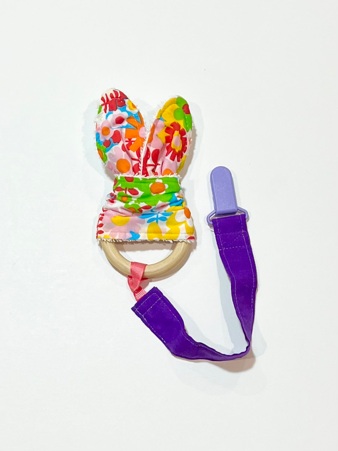 Teething toy with clip