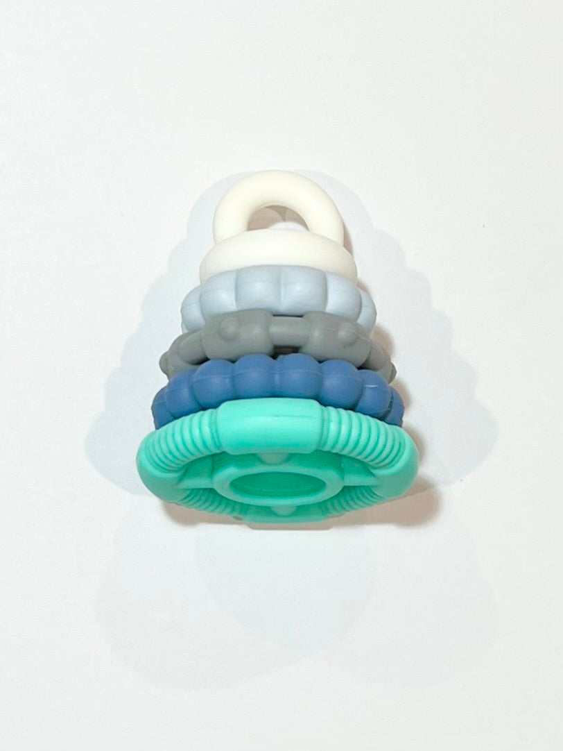 Silicone stacking and teething toy