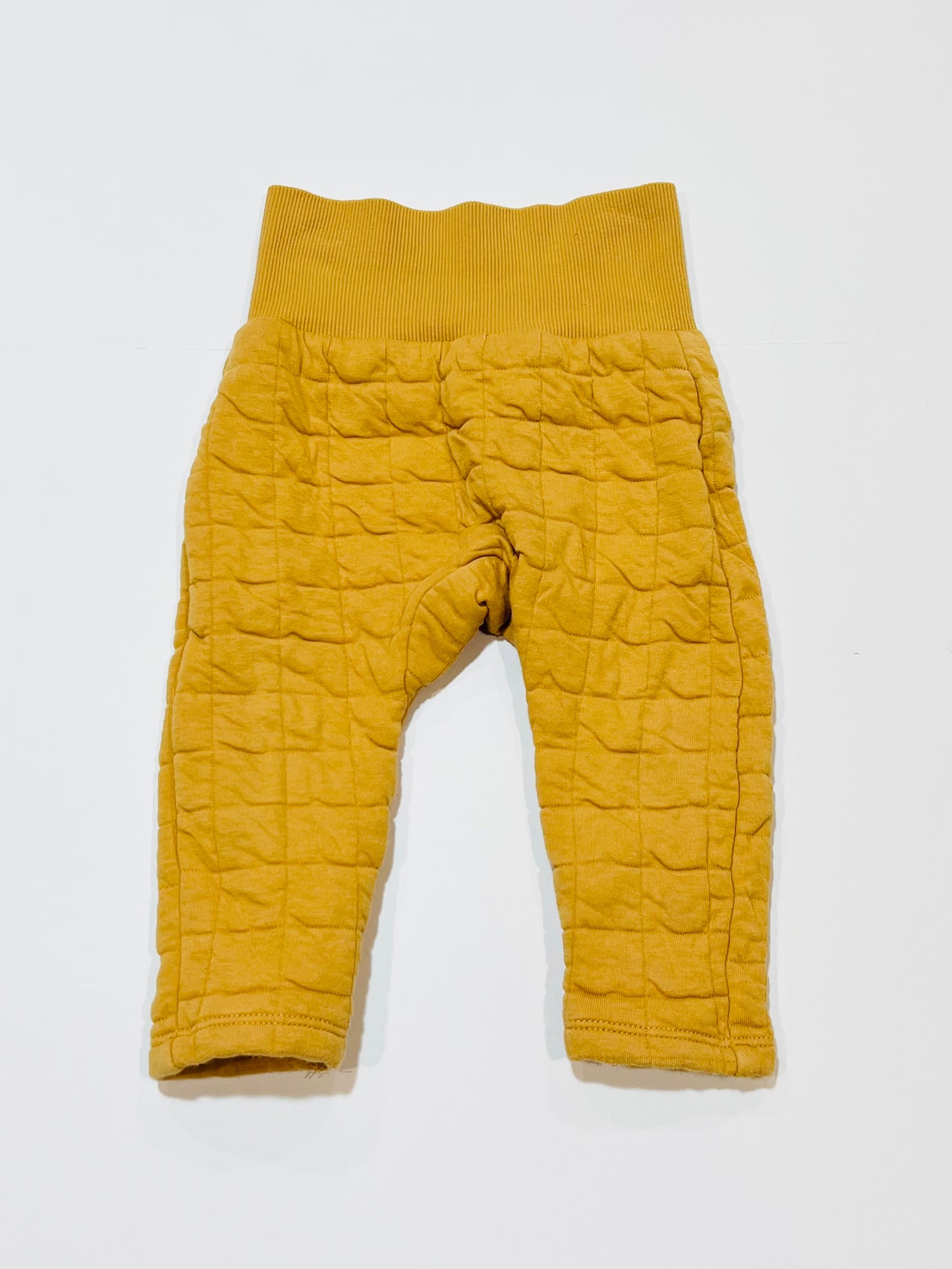 Mustard quilted pants - Size 0