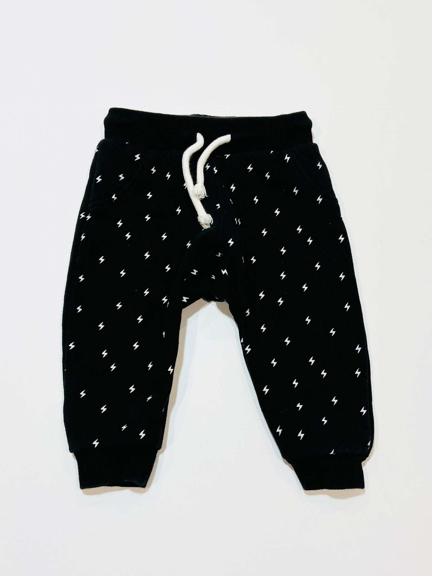 Black lightning trackies - Size 0