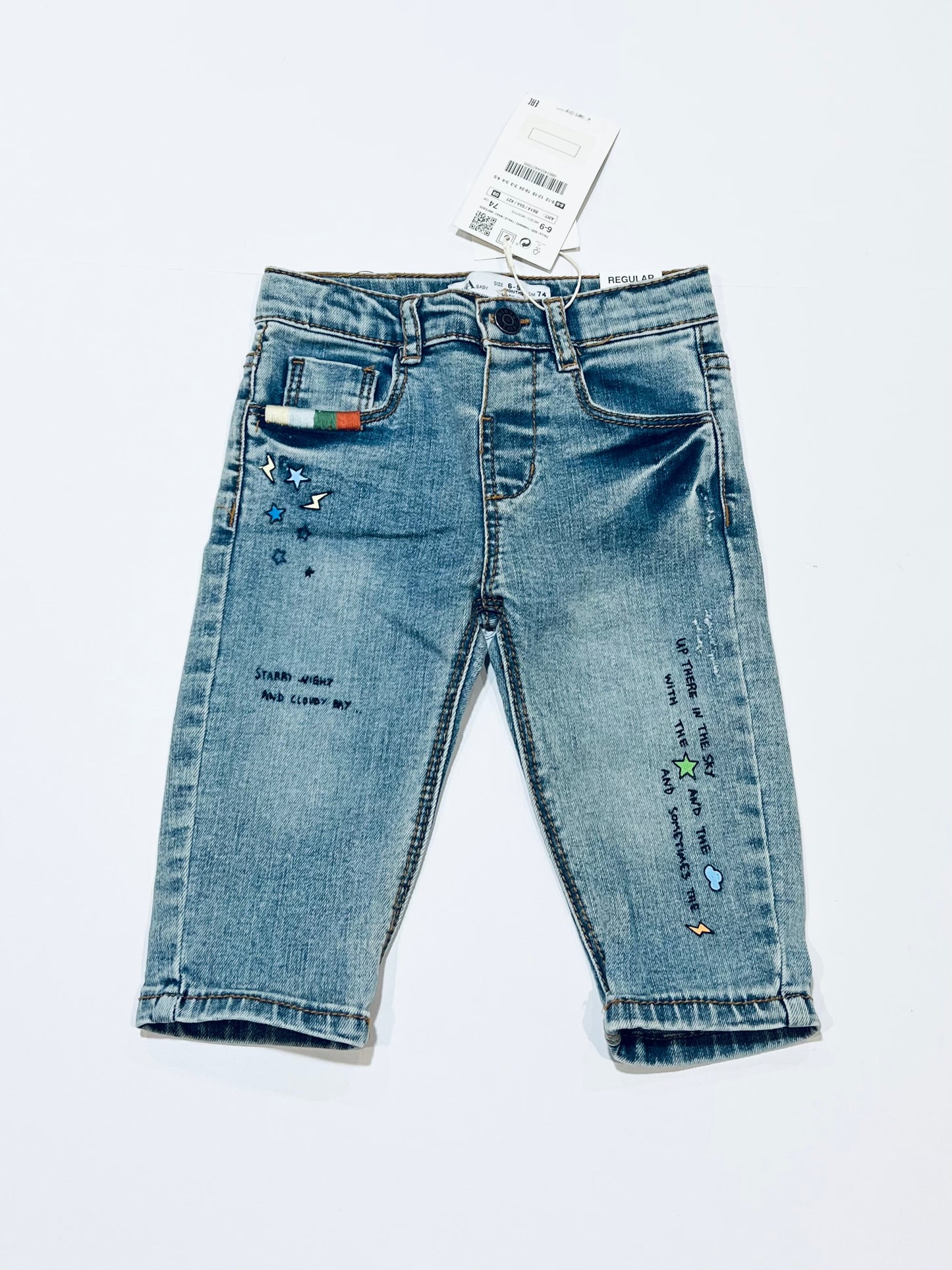 Denim jeans brand new - Size 6-9 months