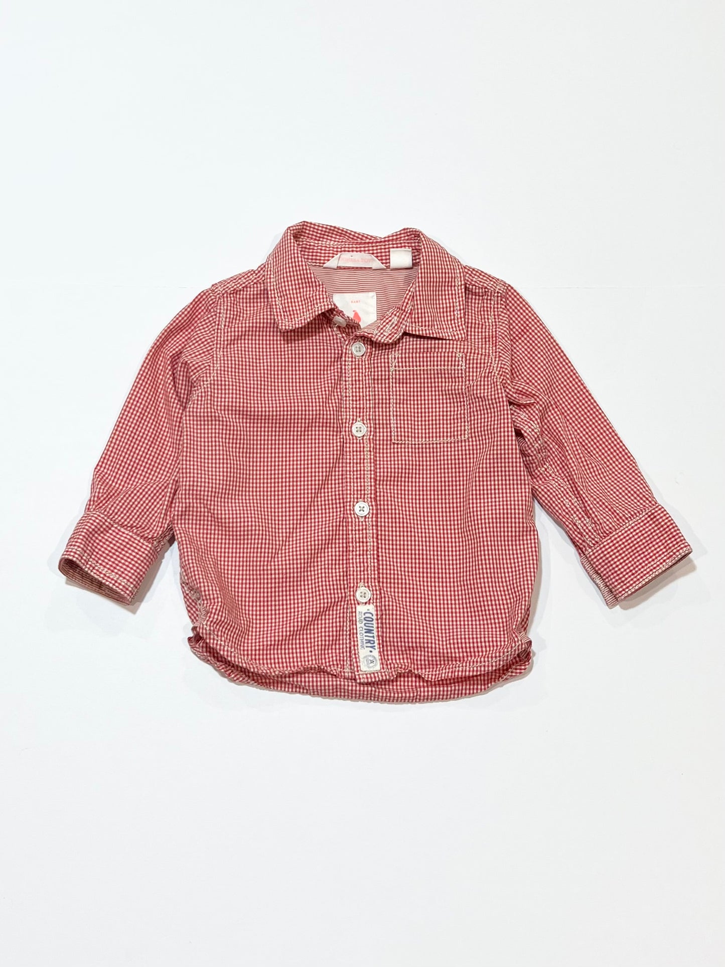 Red gingham shirt - Size 00