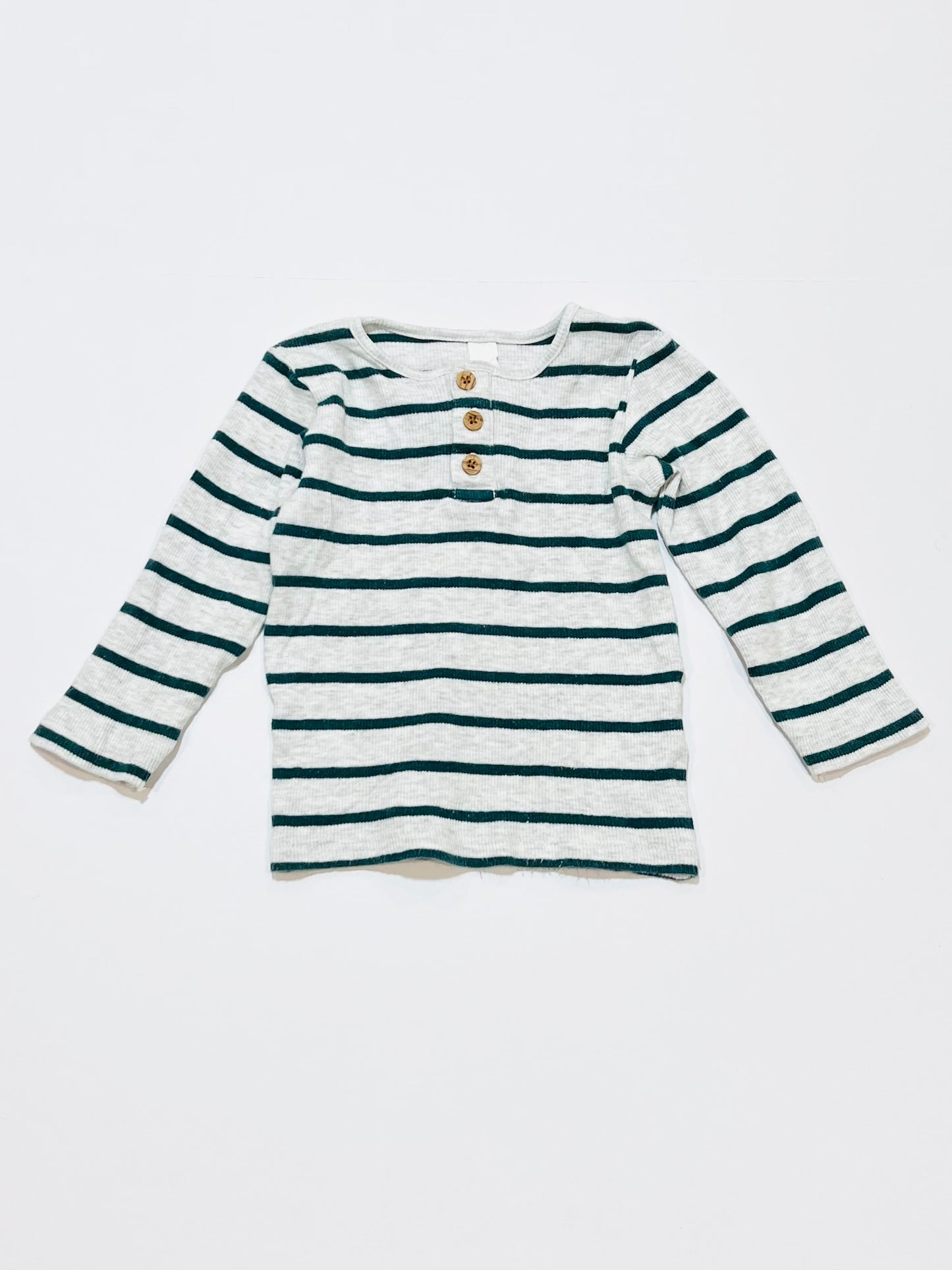 Ribbed henley top - Size 0
