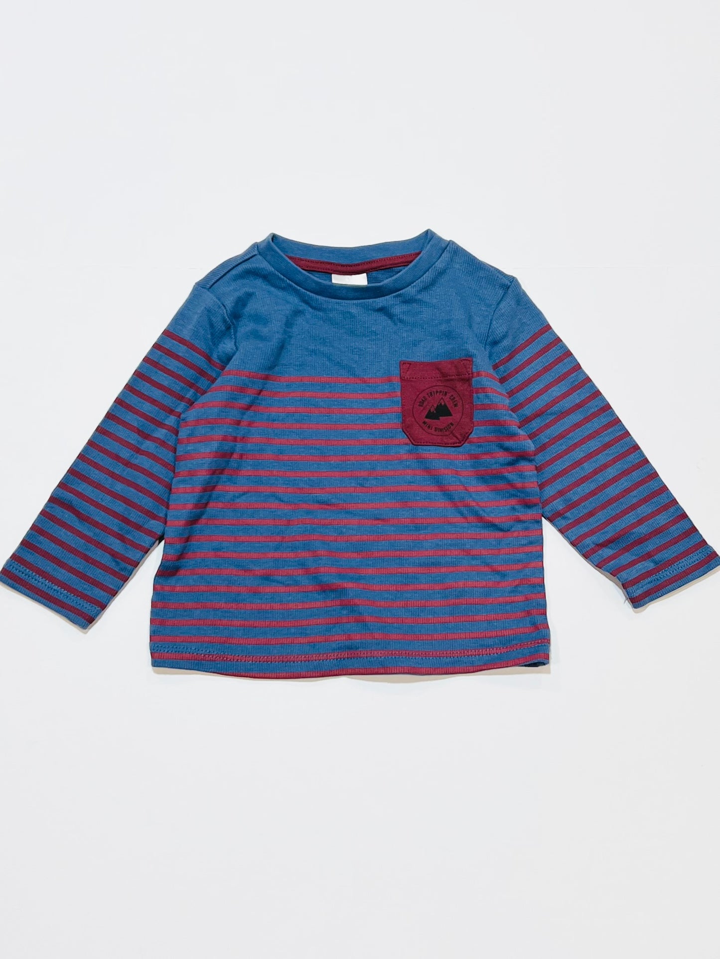 Striped waffle top - Size 0