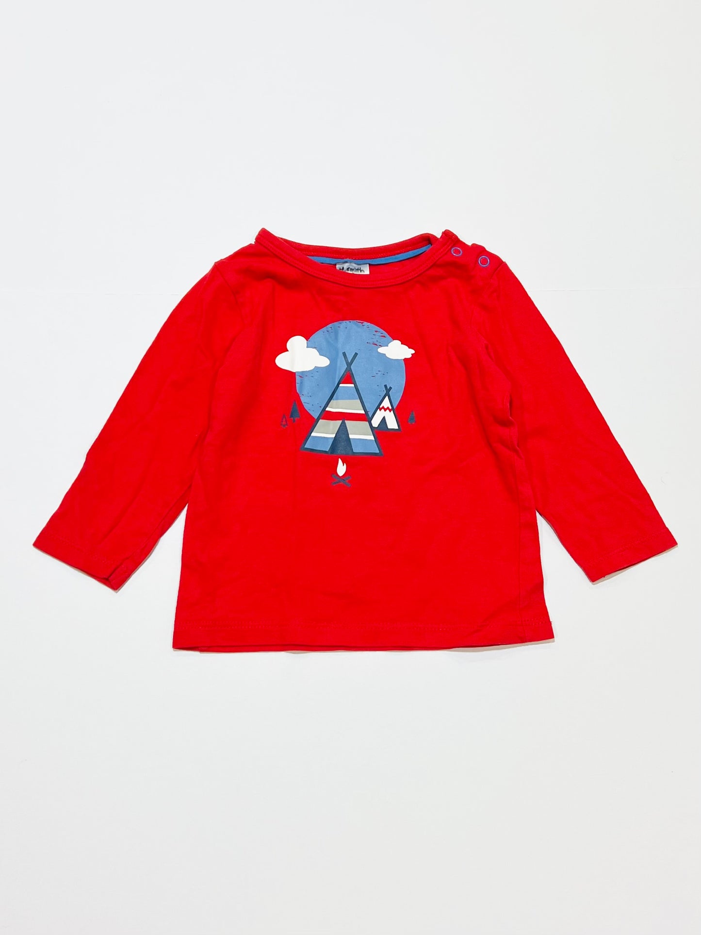 Red teepee top - Size 0