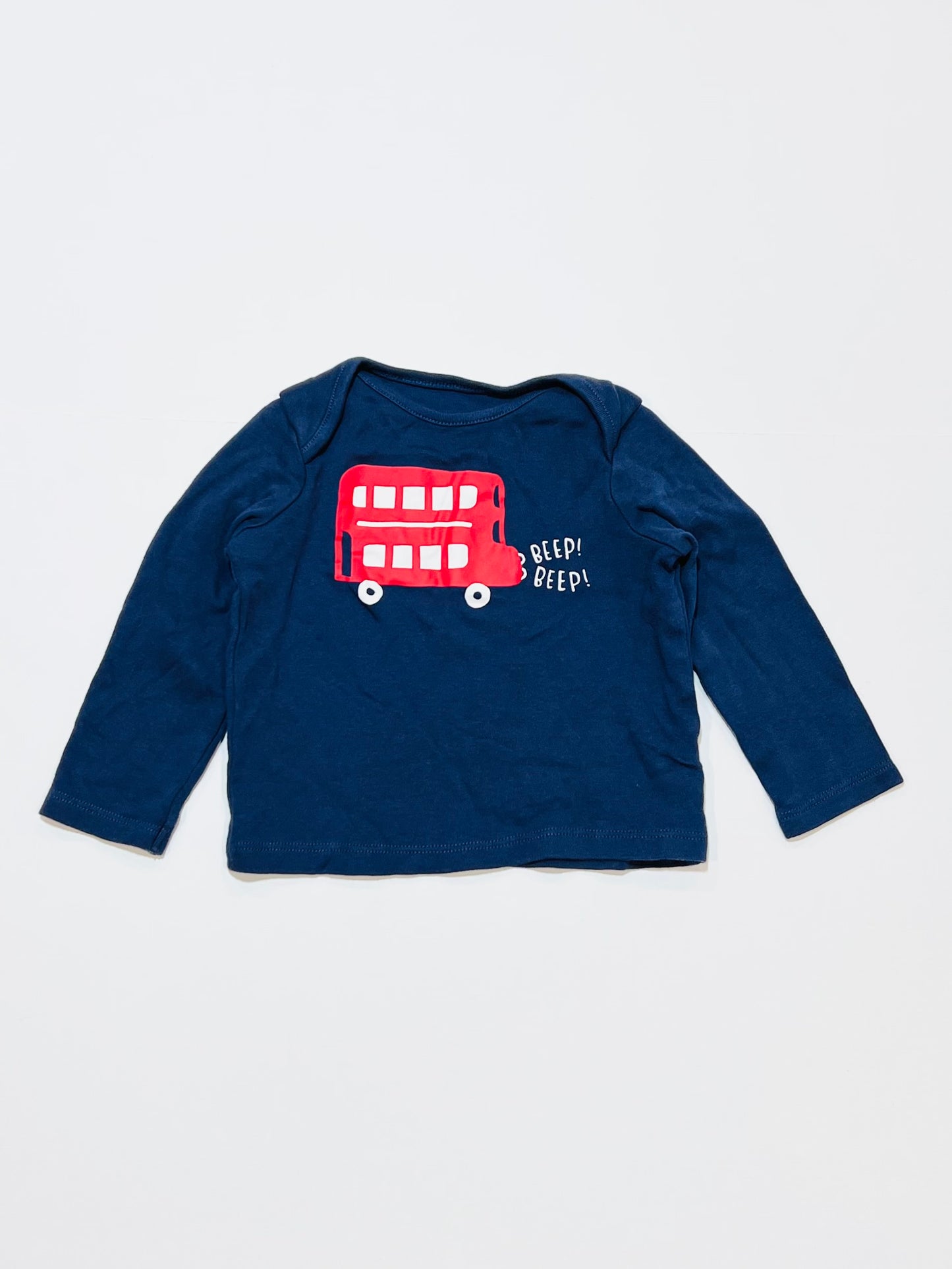 London bus top - Size 9-12 months