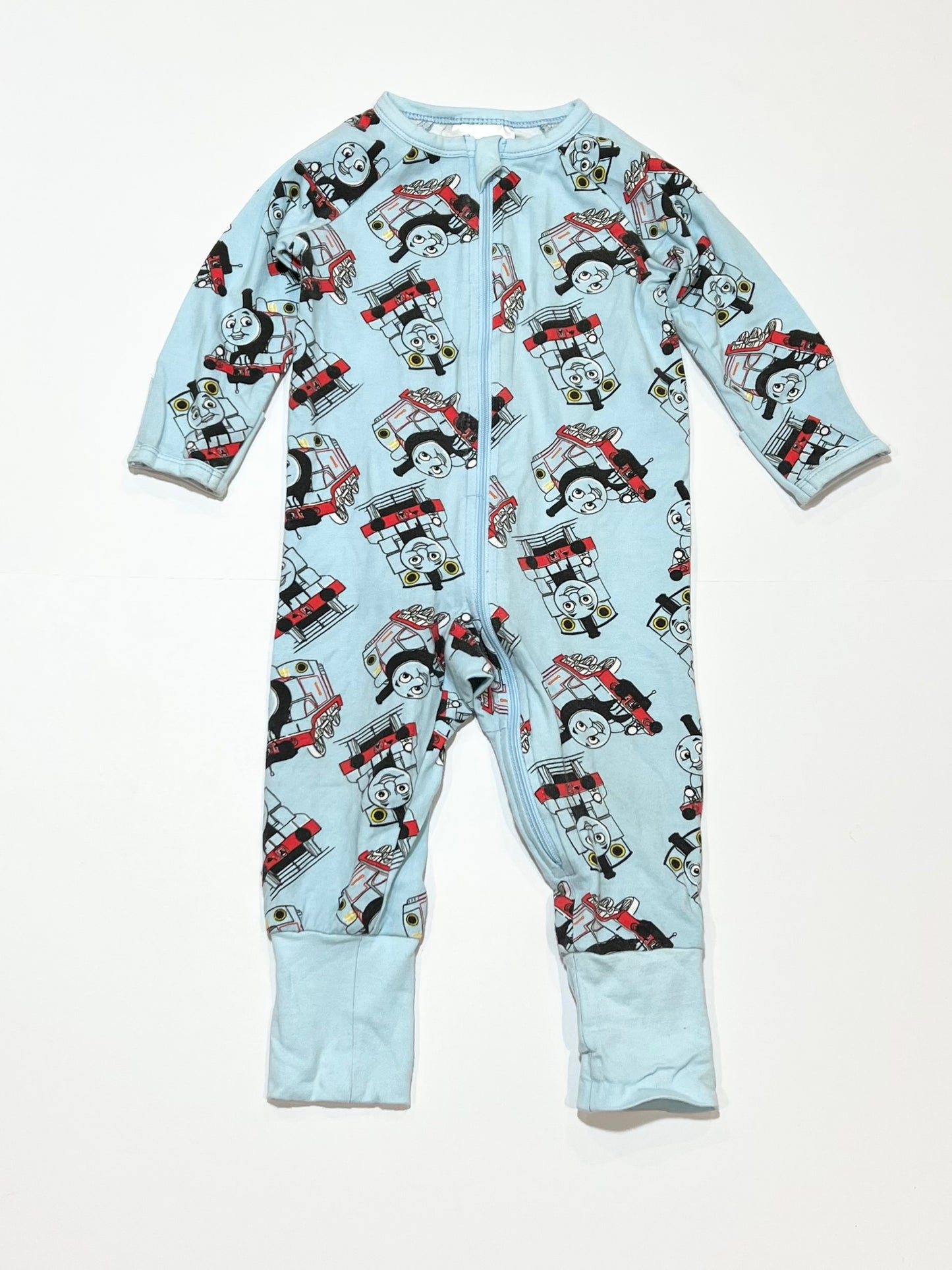 Blue zip onesie - Size 0
