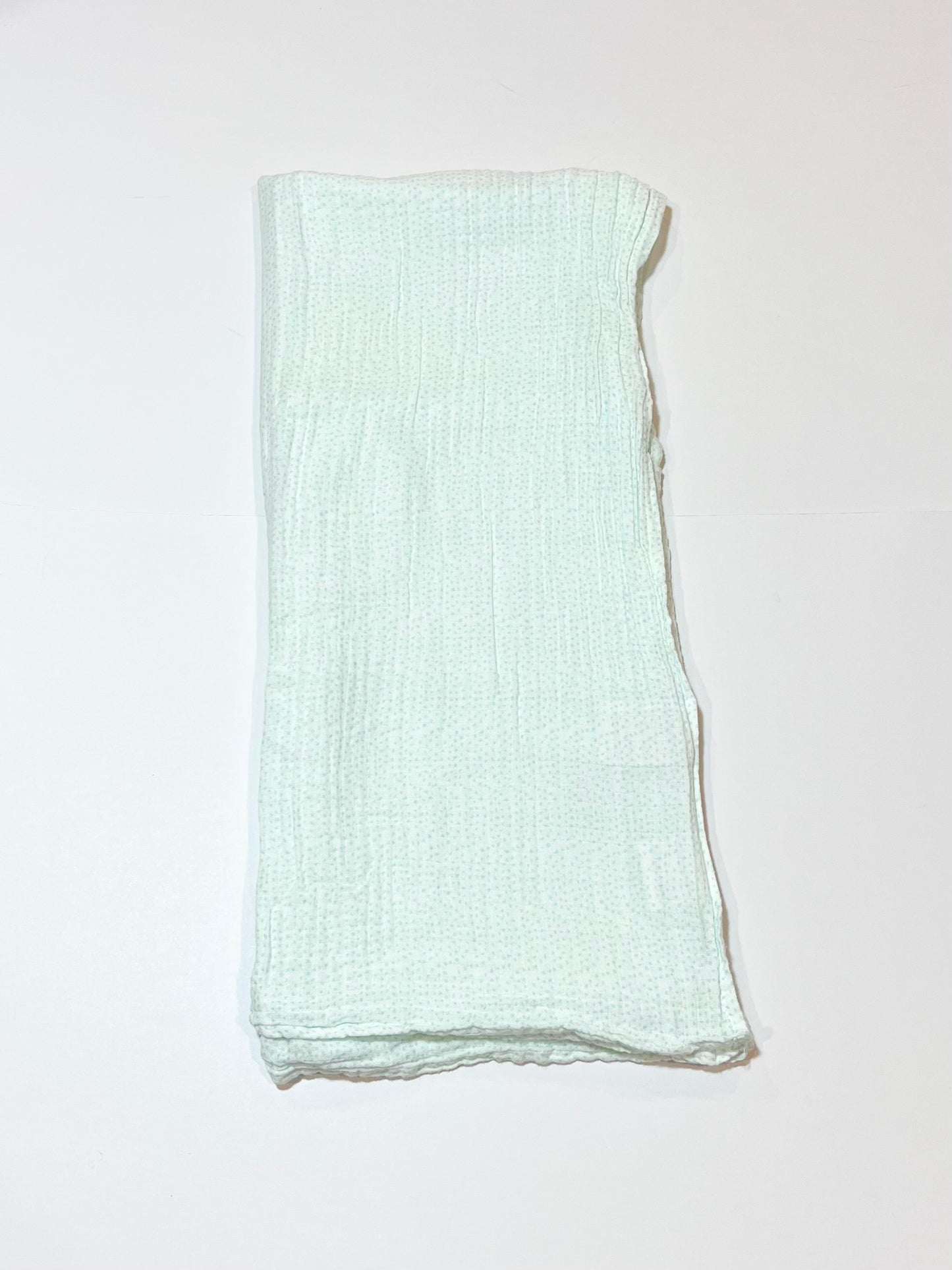 Green spot muslin wrap