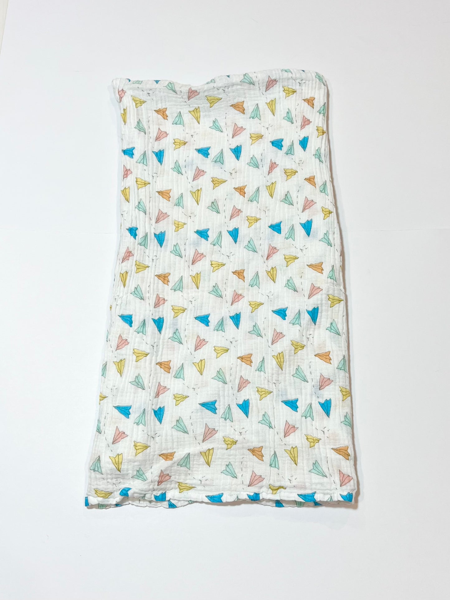 Paper planes muslin wrap