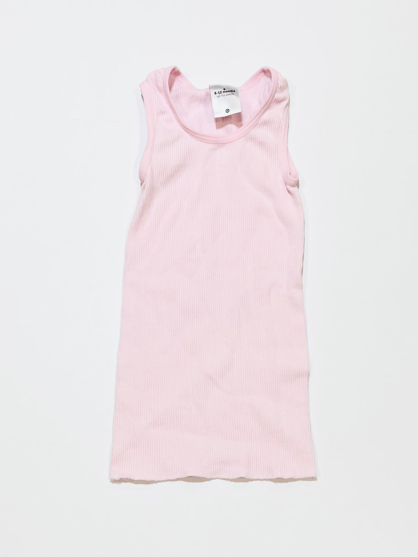 Pink ribbed singlet - Size 0
