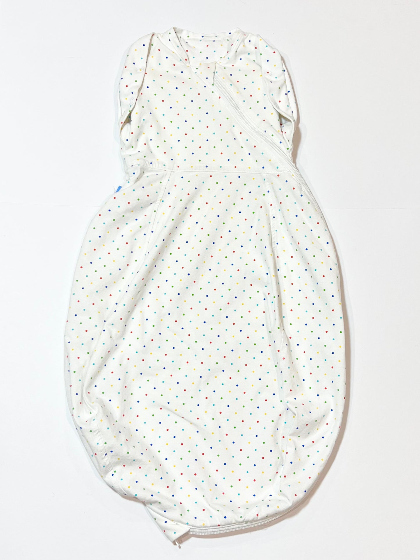 White spotty swaddle light - Size 0-3 months