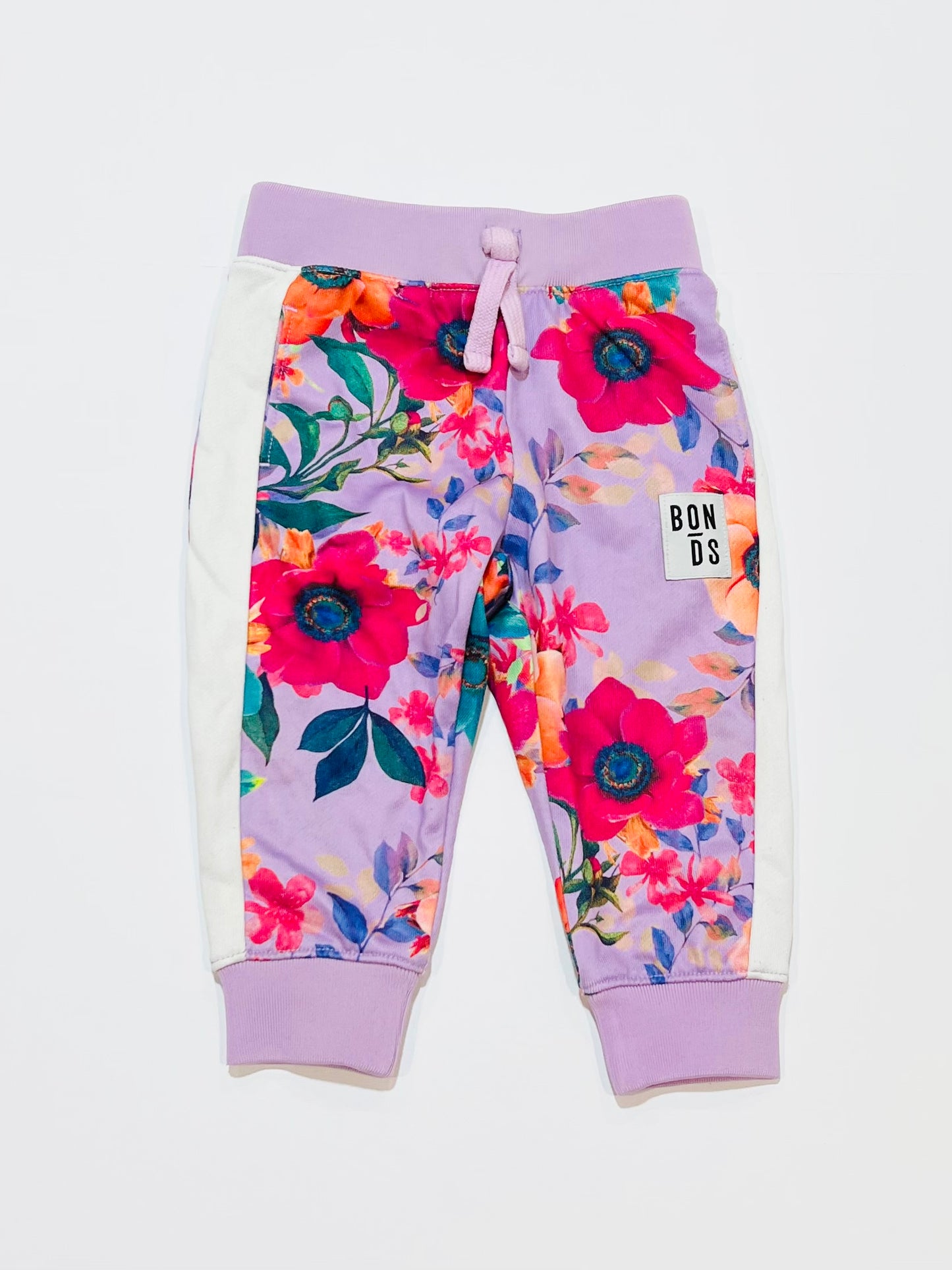 Floral track pants - Size 0