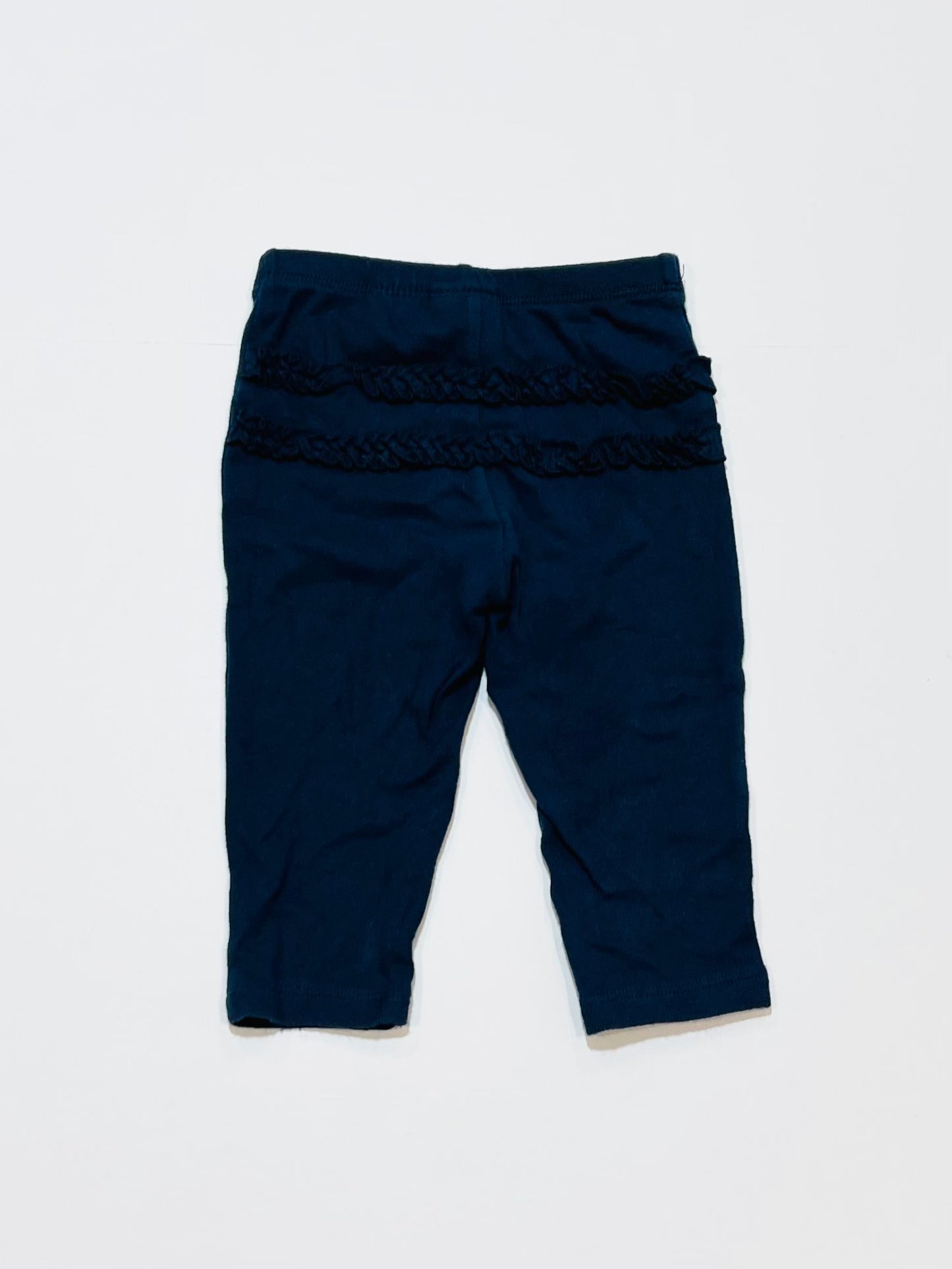 Navy ruffle pants - Size 6-9 months