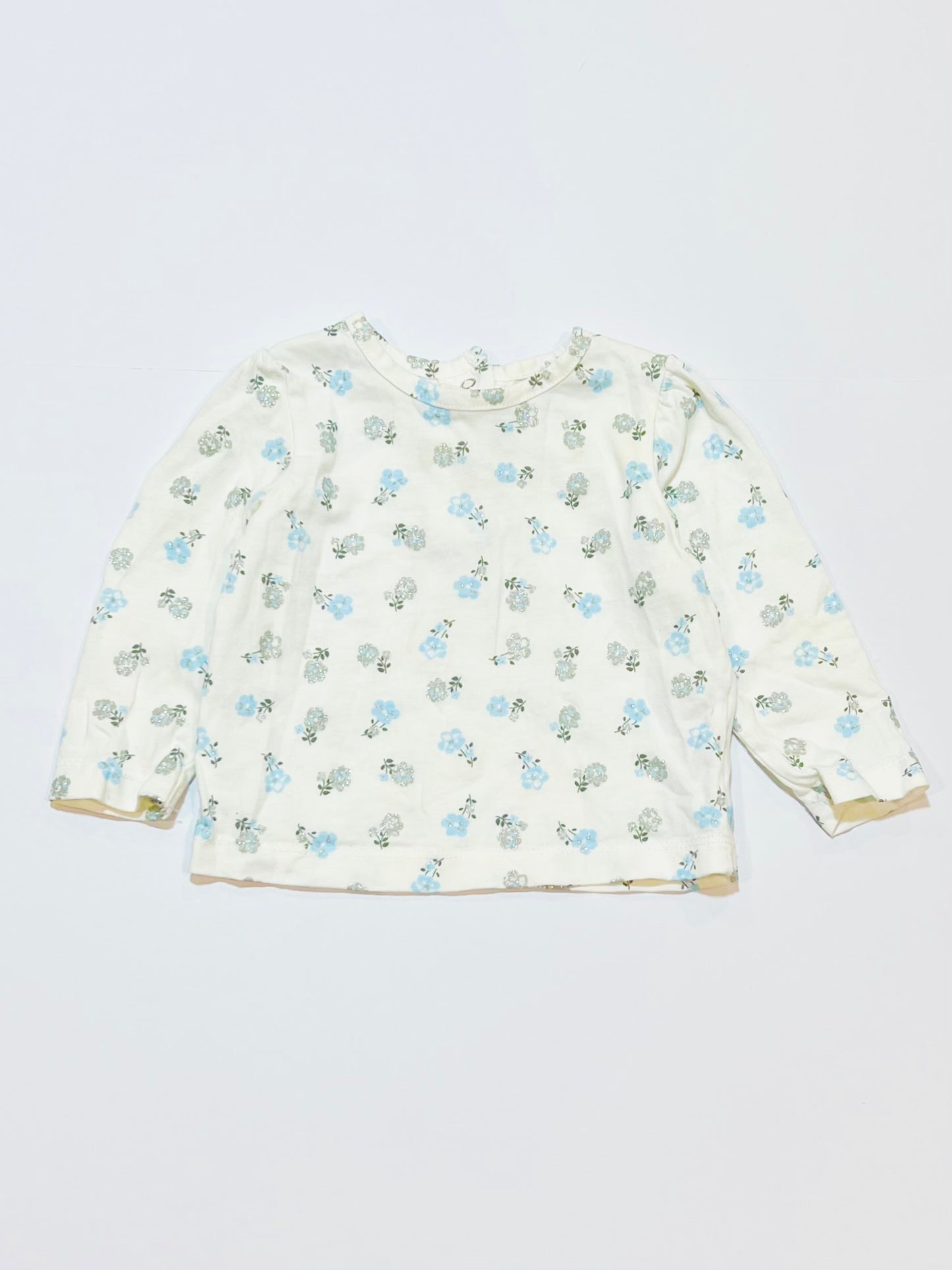 Glitter flower top - Size 0