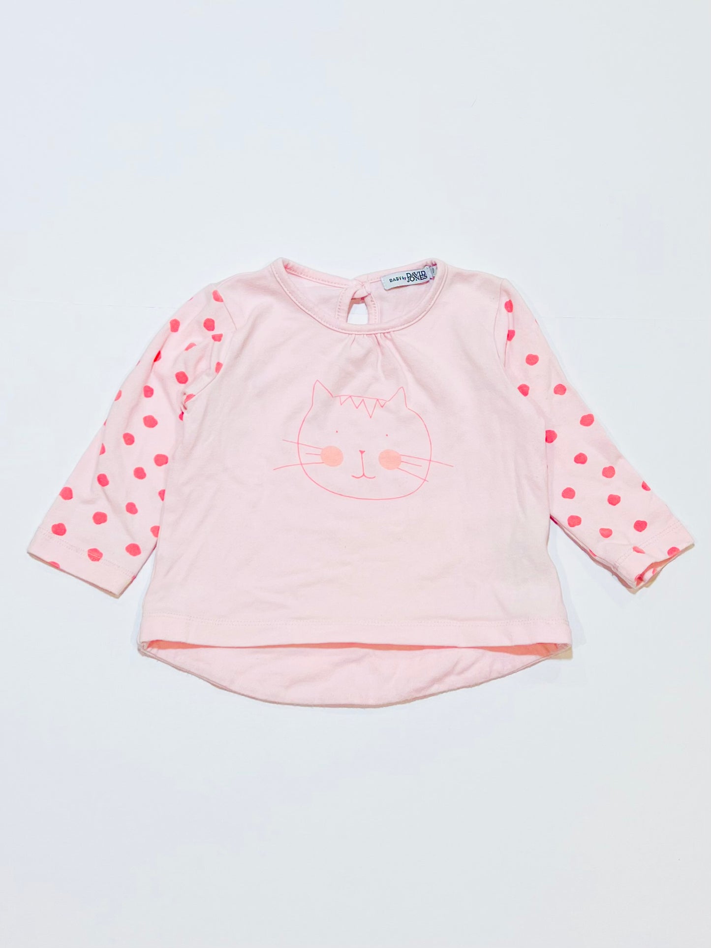 Pink cat top - Size 0