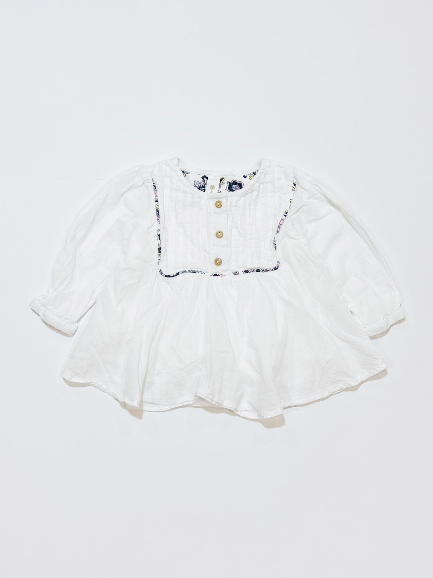 White cotton top - Size 0