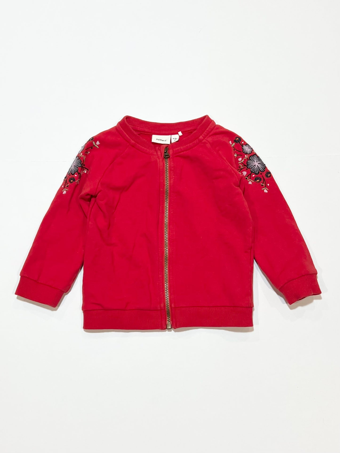 Red fleece jacket - Size 6-9 months