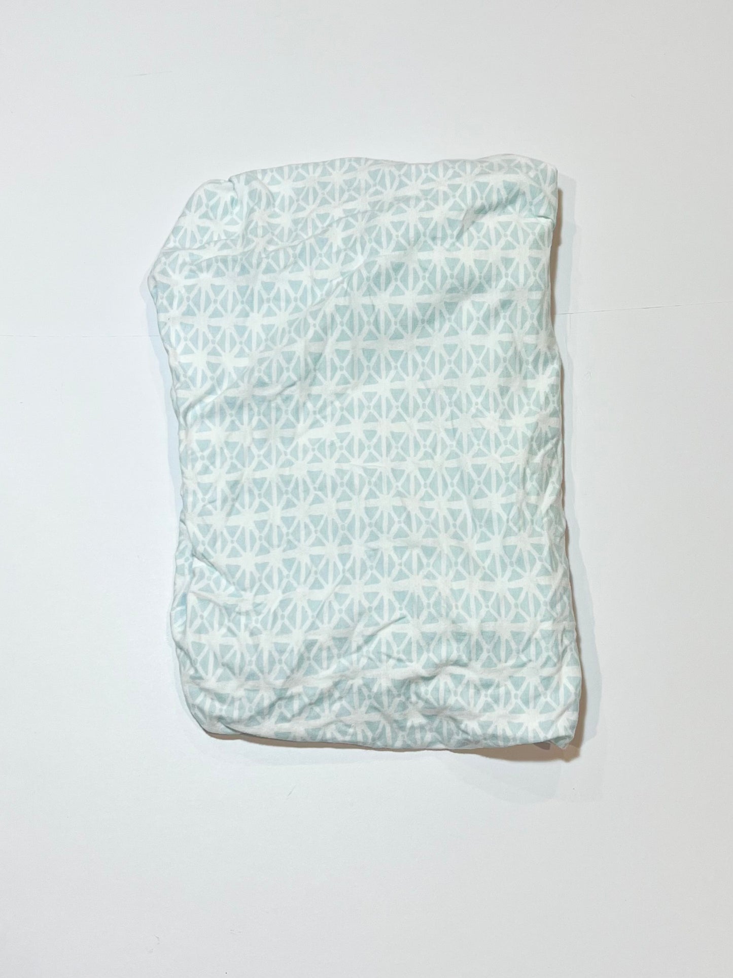 Green jersey bassinet fitted sheet