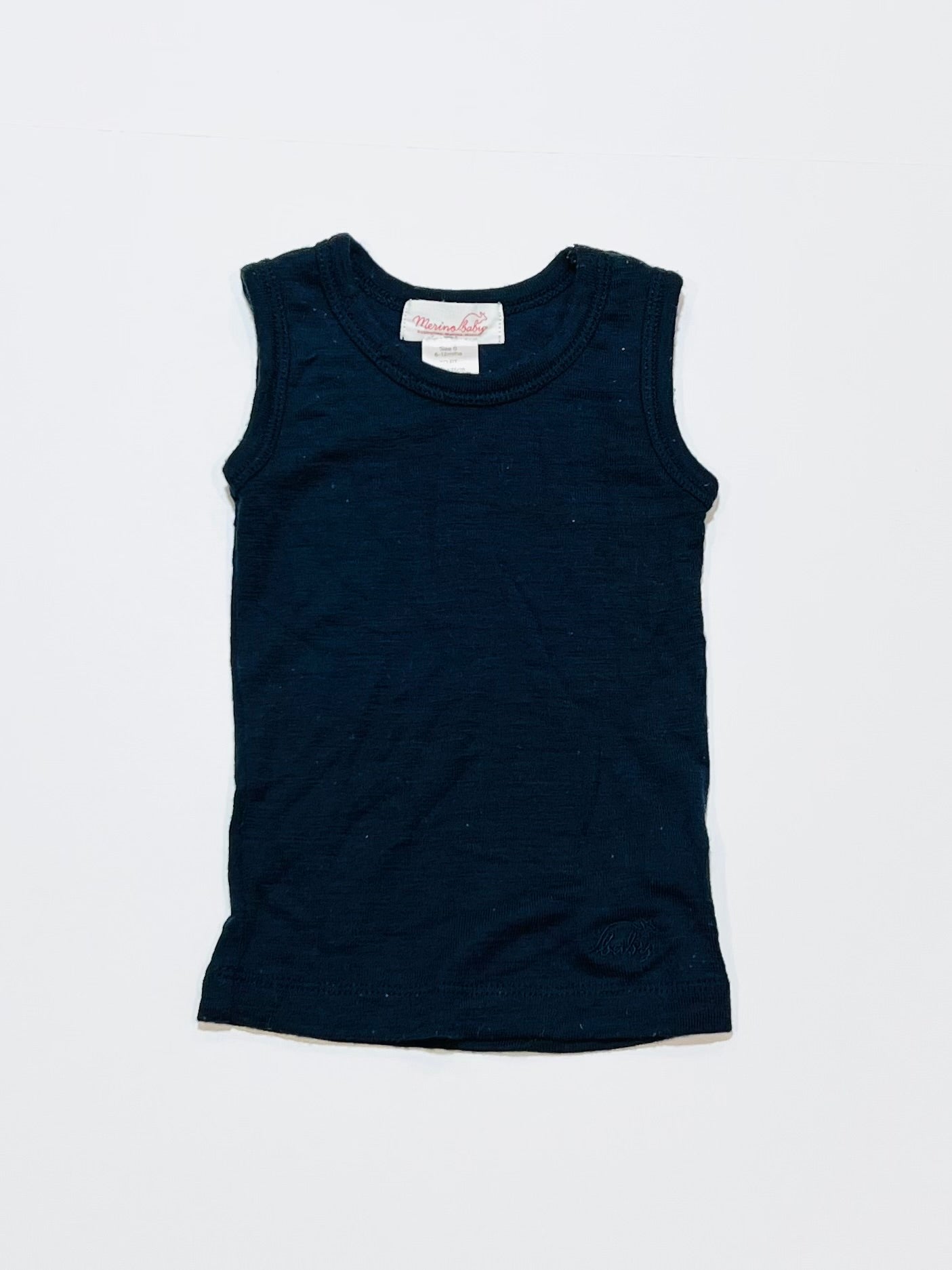 Navy wool singlet - Size 0
