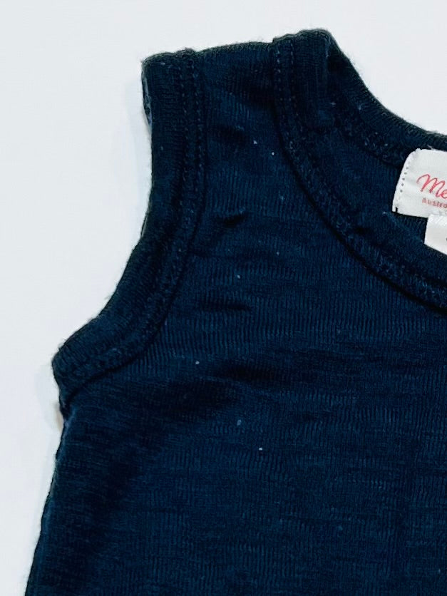 Navy wool singlet - Size 0