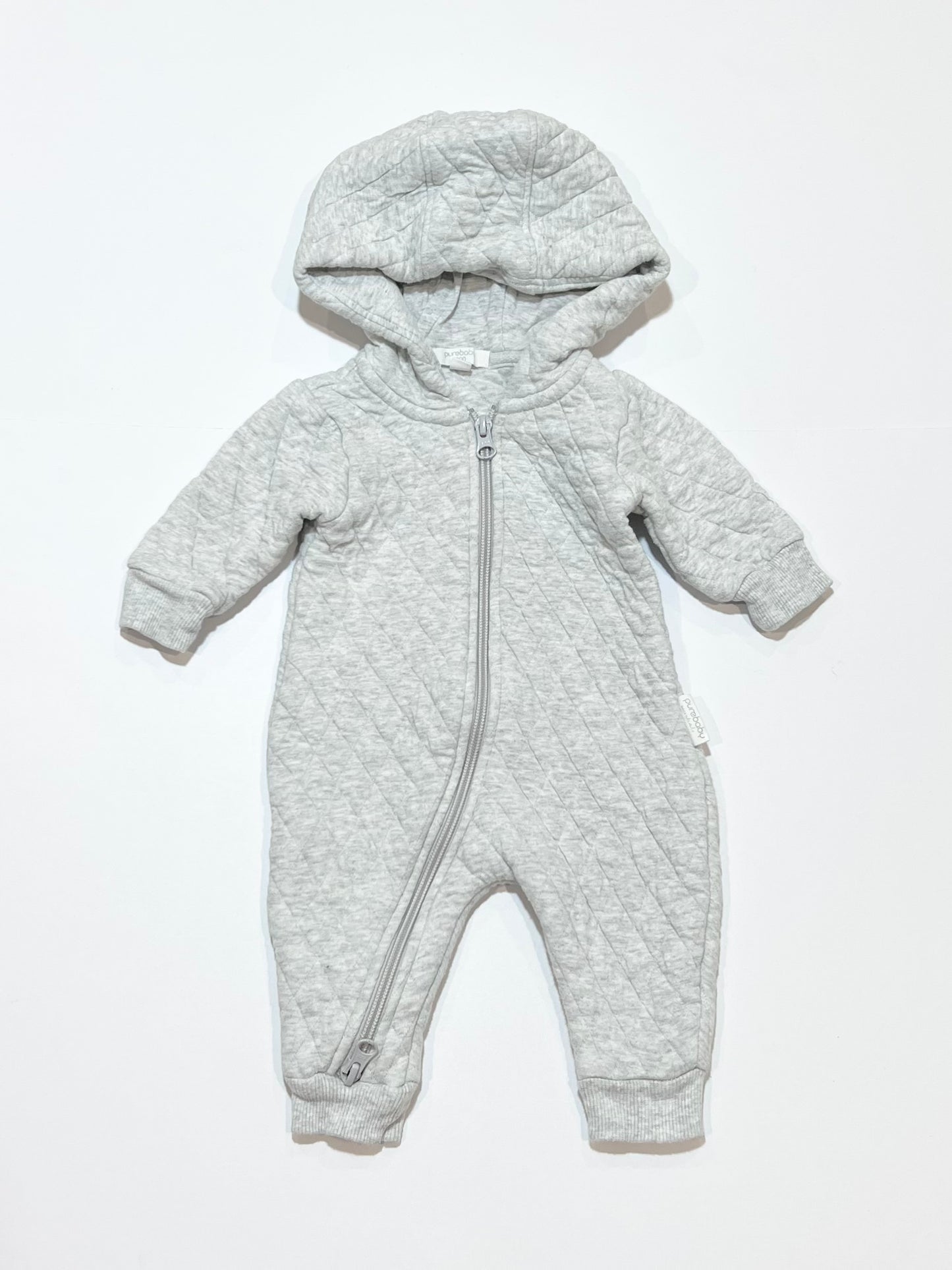 Grey quilted coverall - Size 000