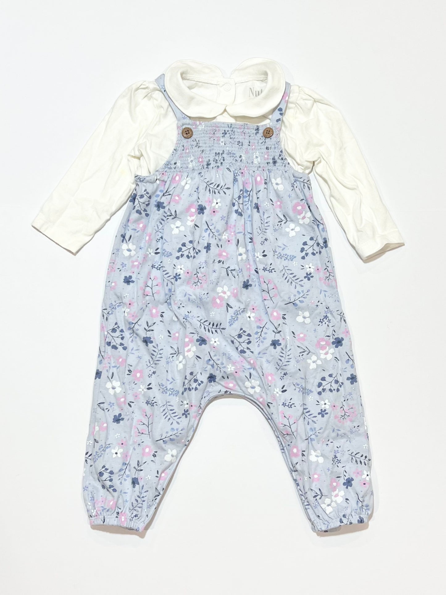 Floral jersey set - Size 6-9 months