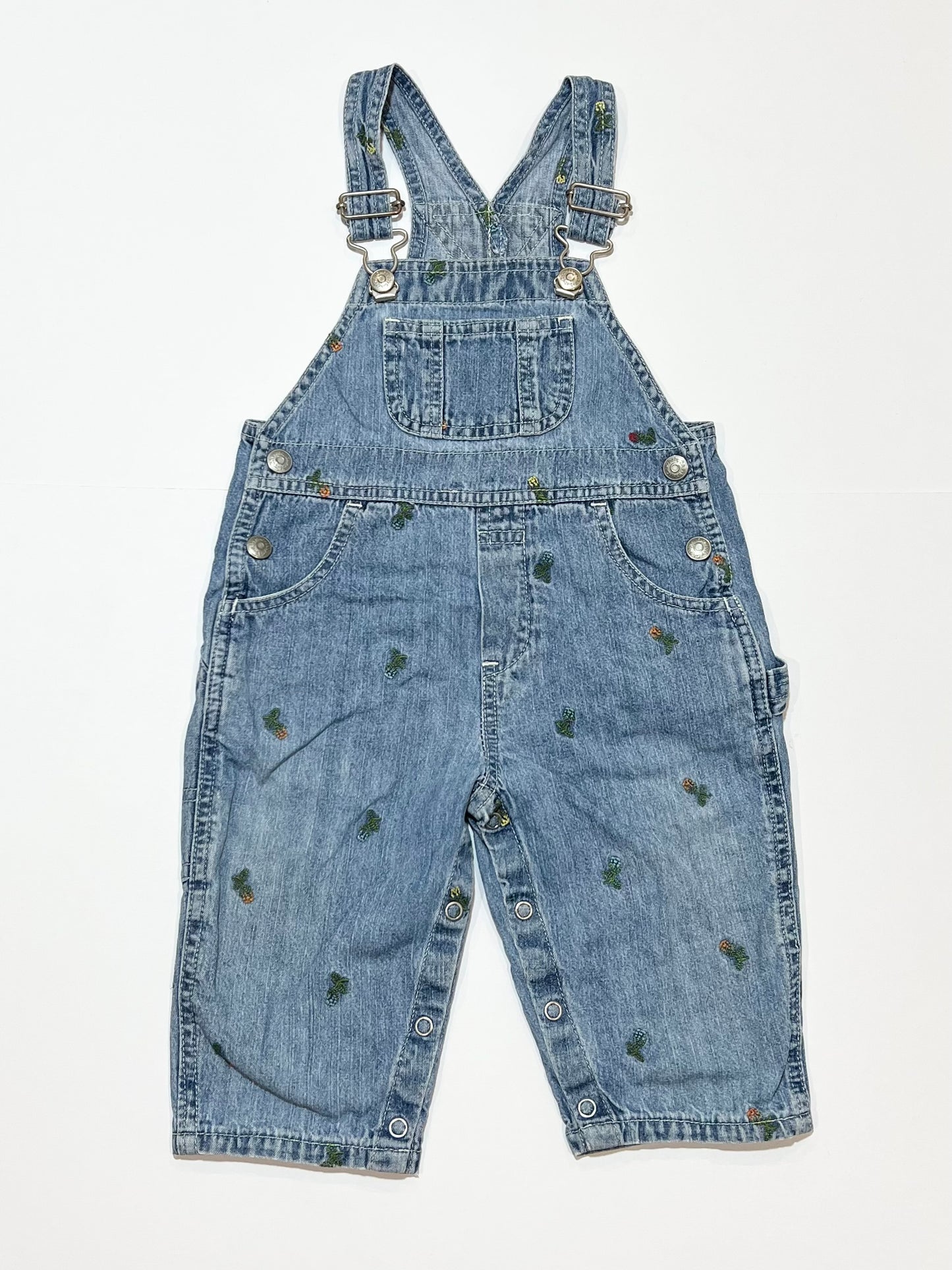 Vintage embroidered overalls - Size 0