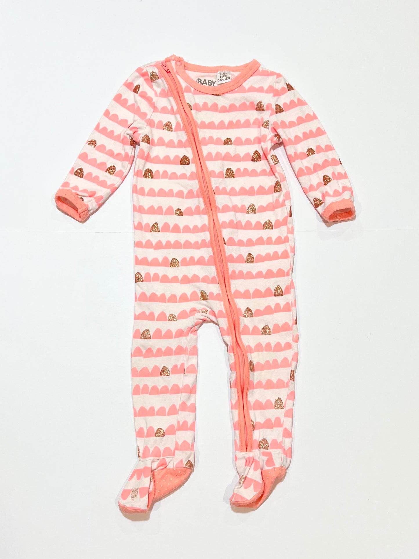Fluro zip onesie - Size 0