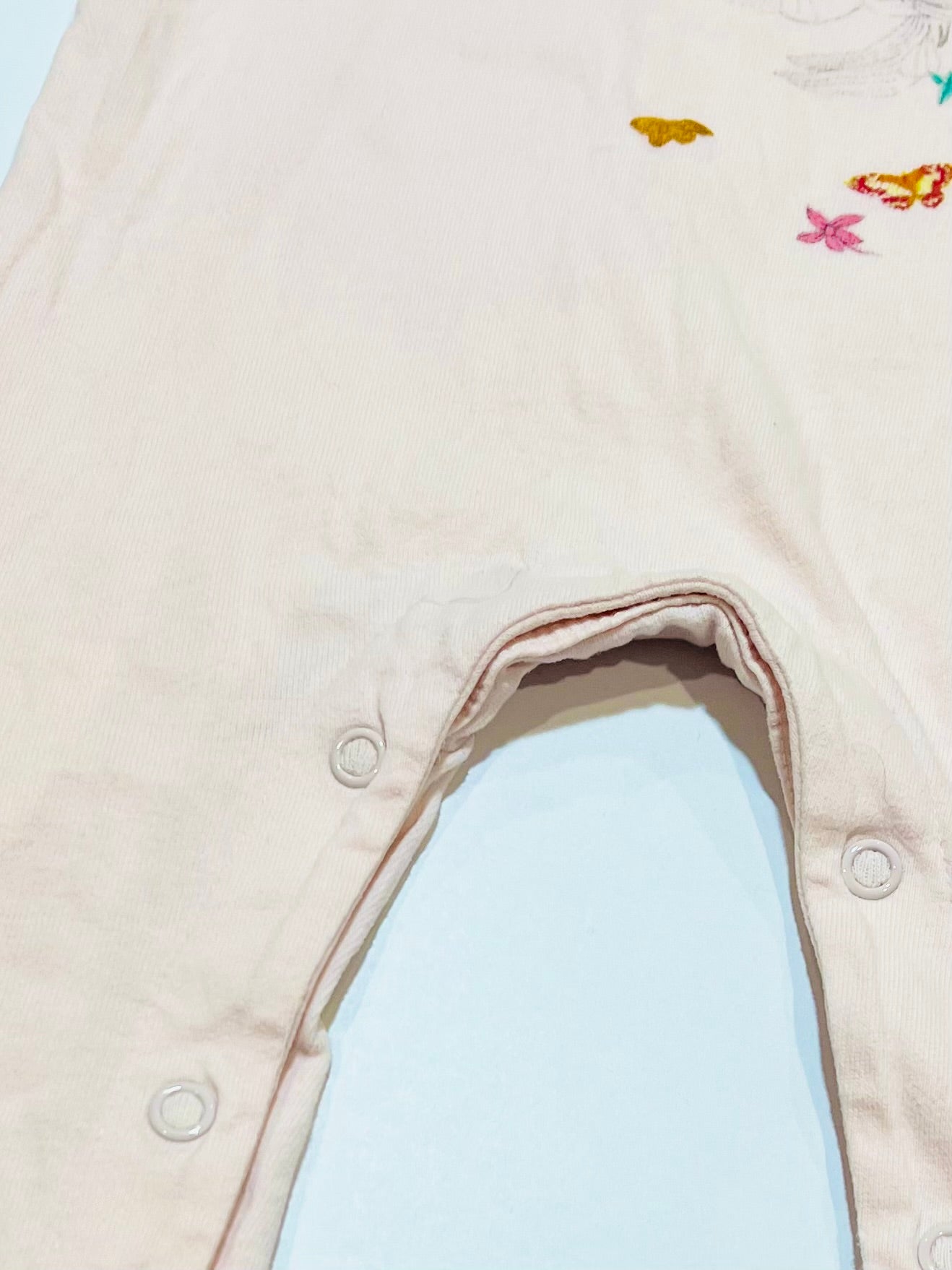 Pink floral onesie - Size 0