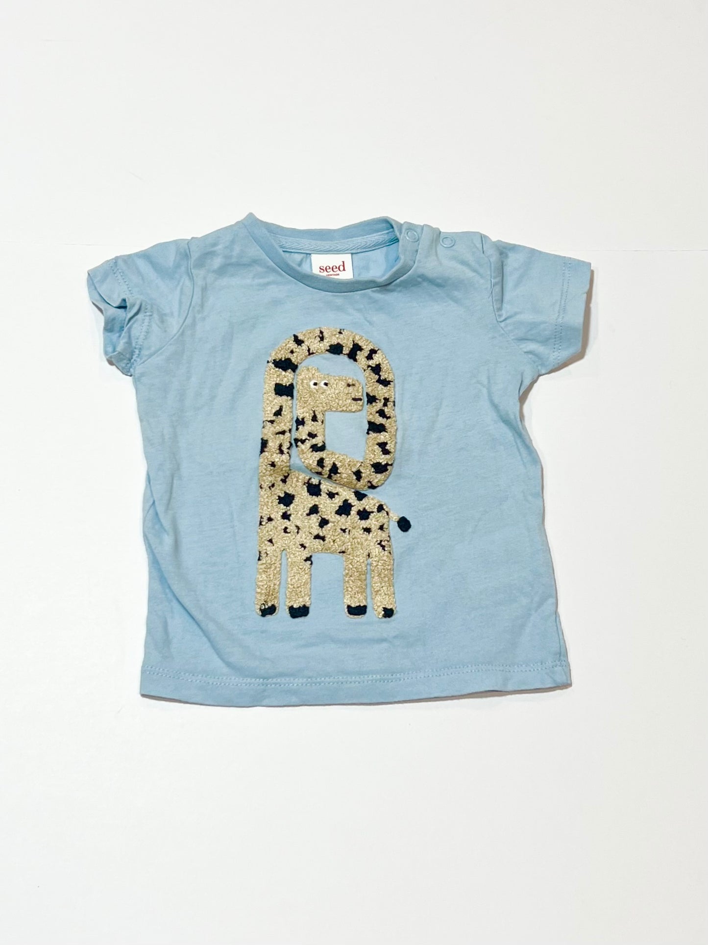 Blue giraffe tee - Size 000