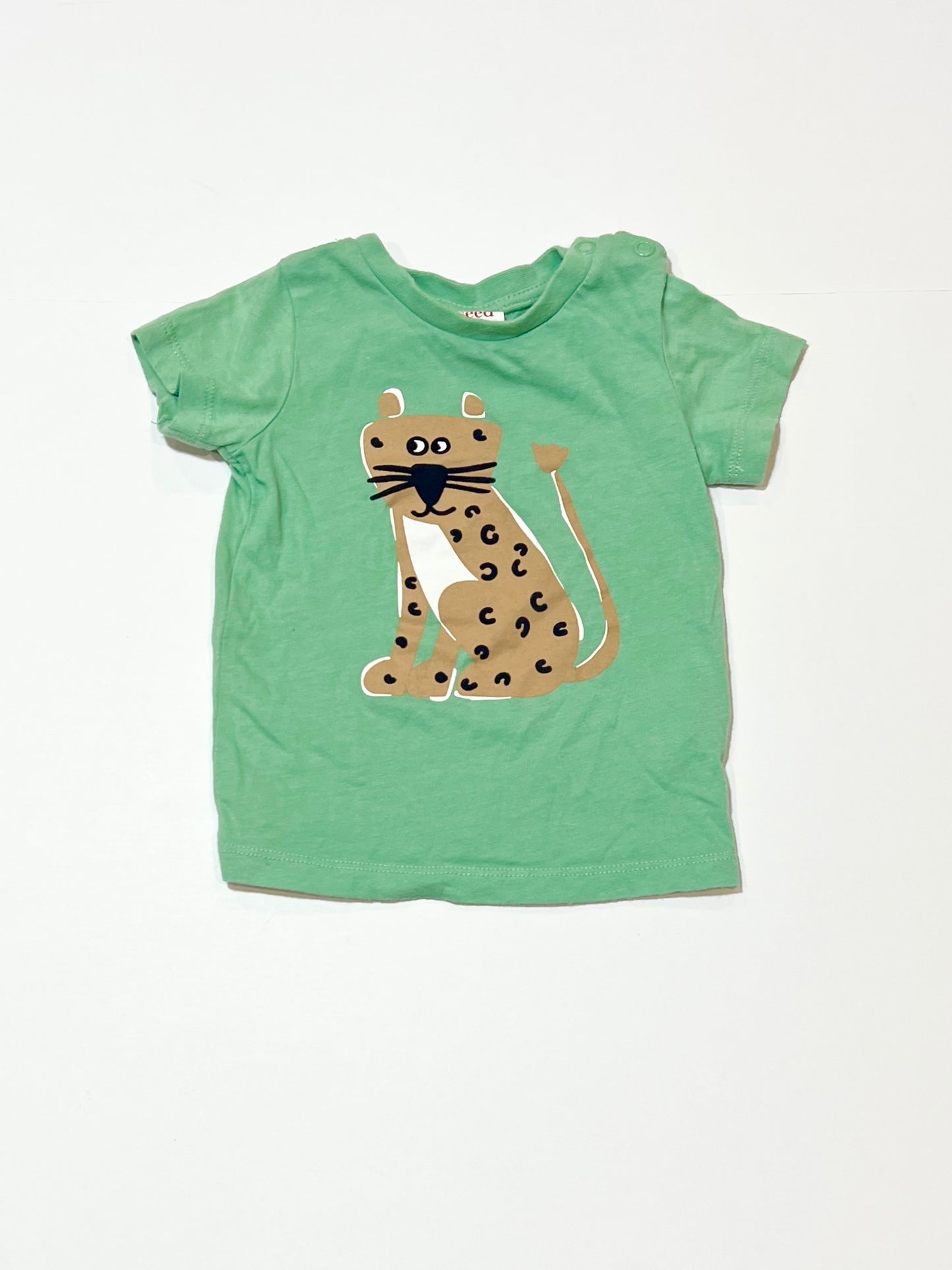 Green cheetah tee - Size 000