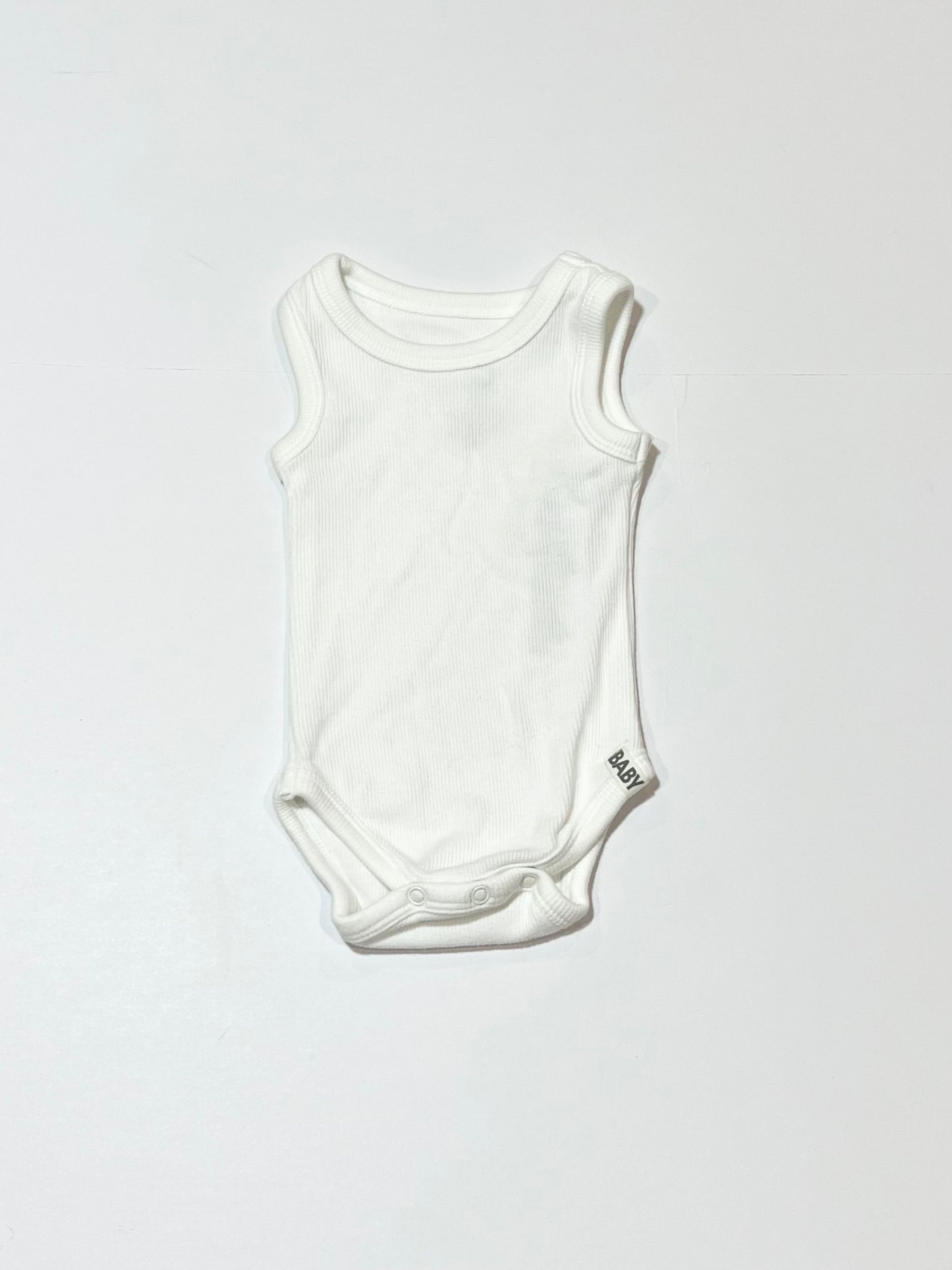 White ribbed bodysuit - Size 000