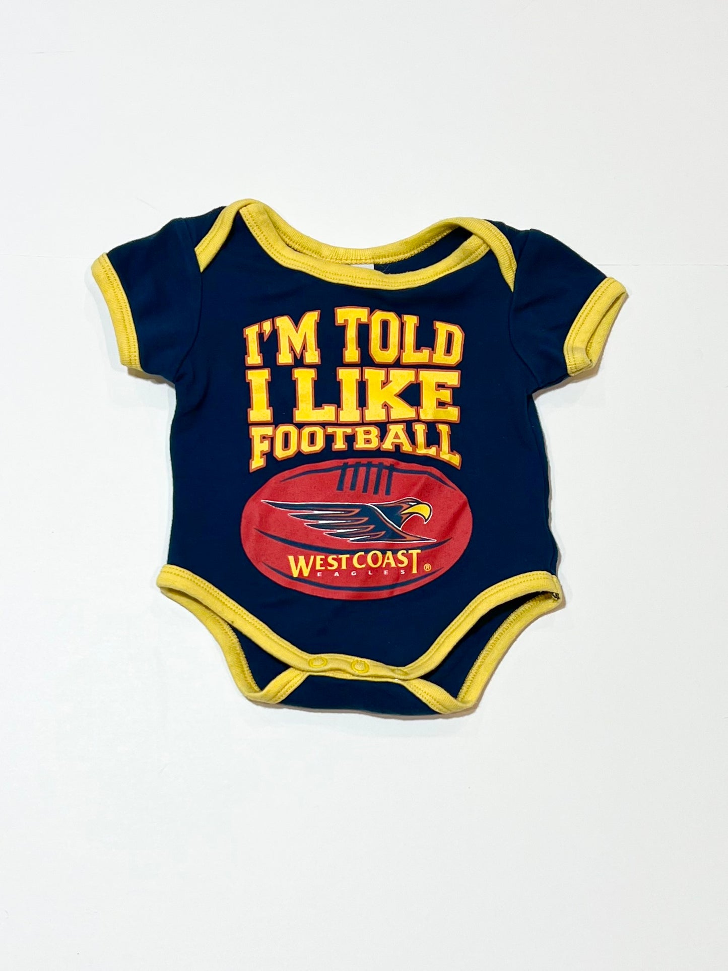 West Coast Eagles bodysuit - Size 000