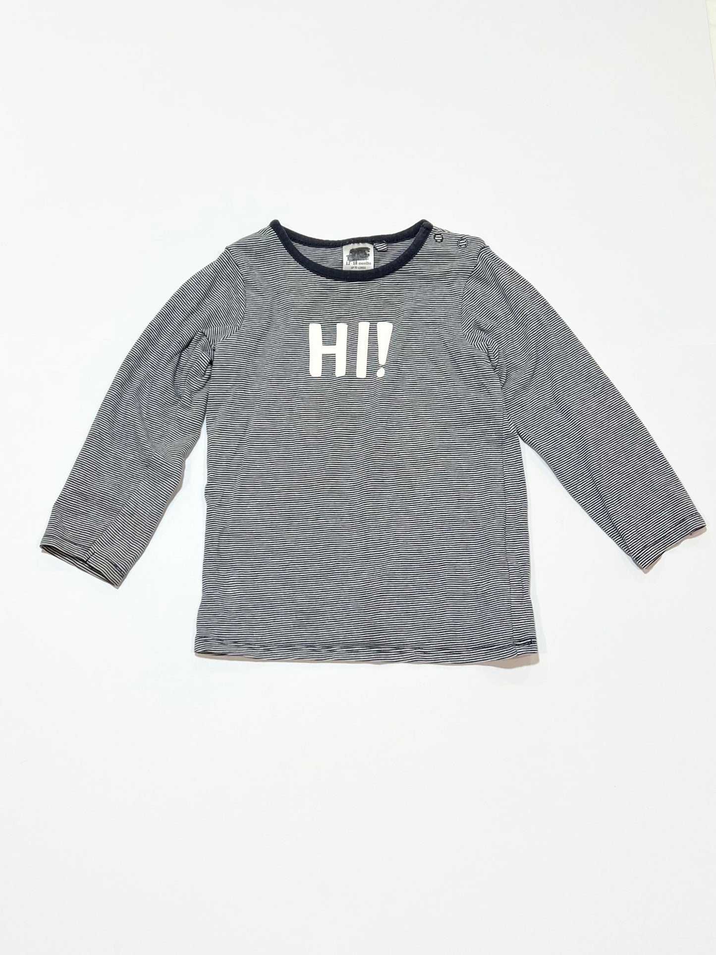 Striped Hi! top - Size 1