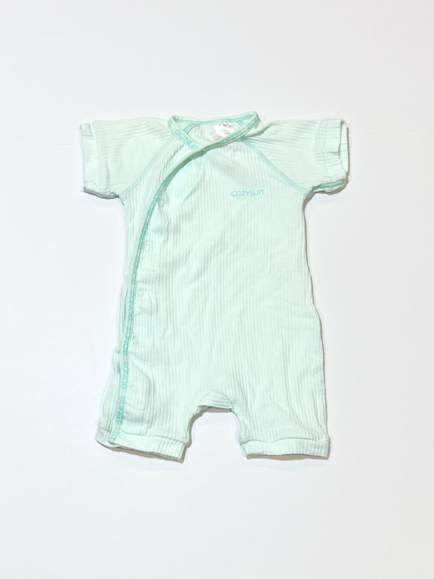 Green ribbed Cosysuit - Size 000