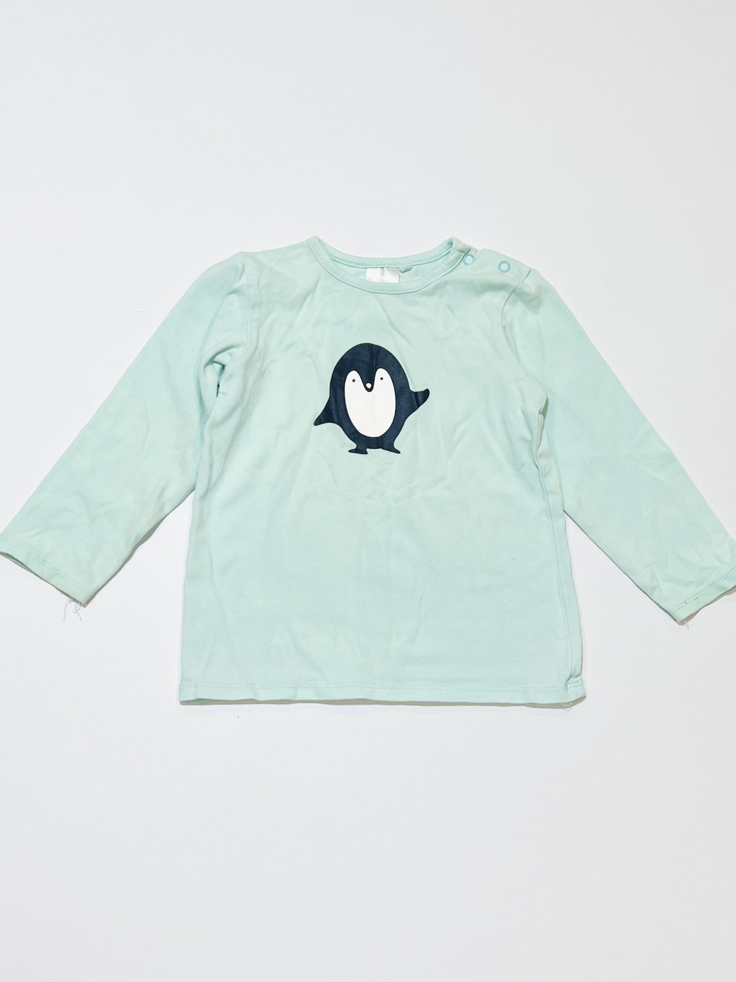 Green penguin top - Size 1
