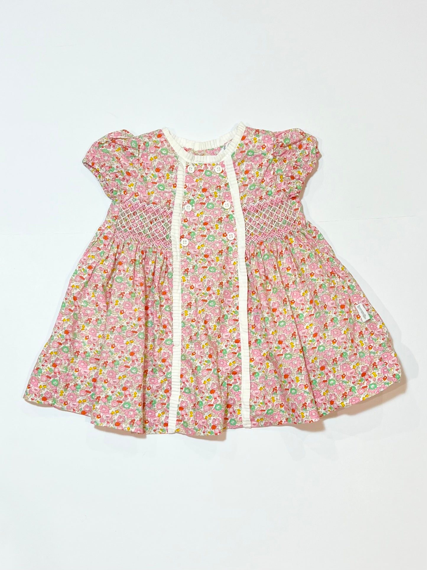 Floral smocked dress - Size 00