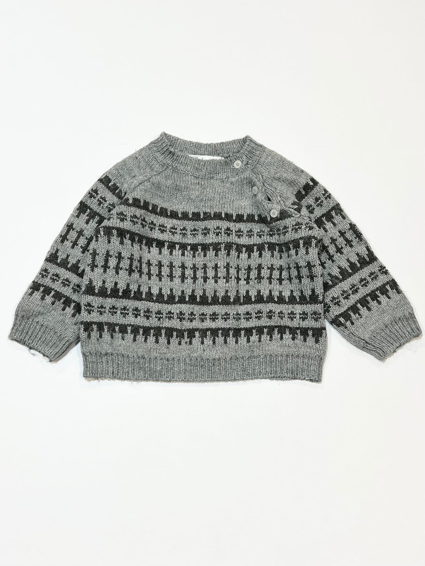 Grey knit jumper - Size 1