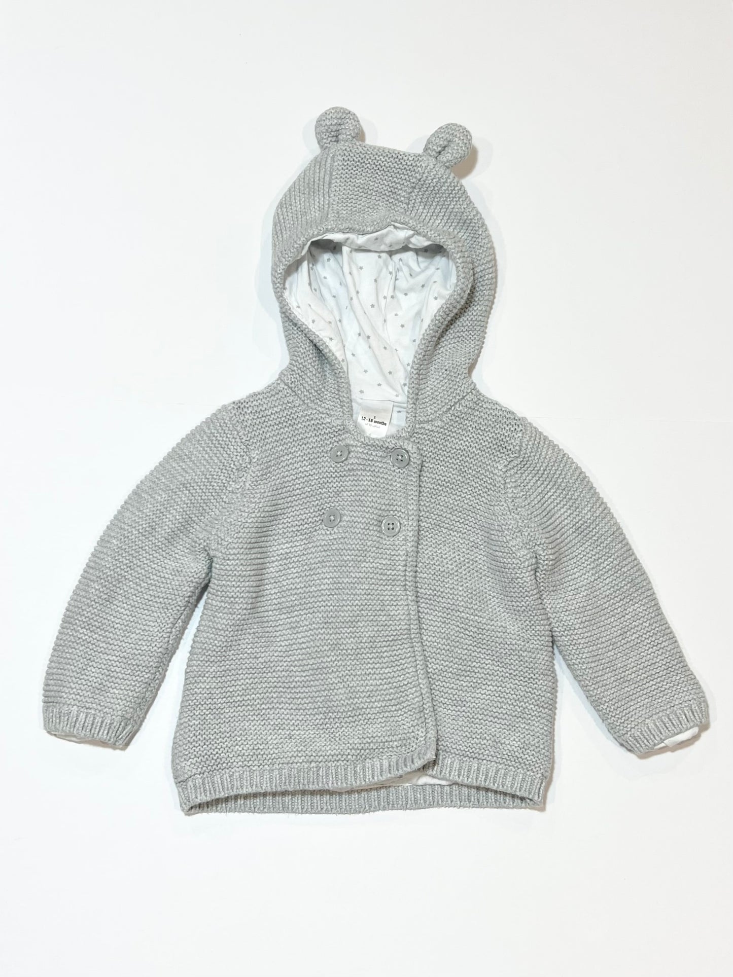 Grey knit jacket - Size 1