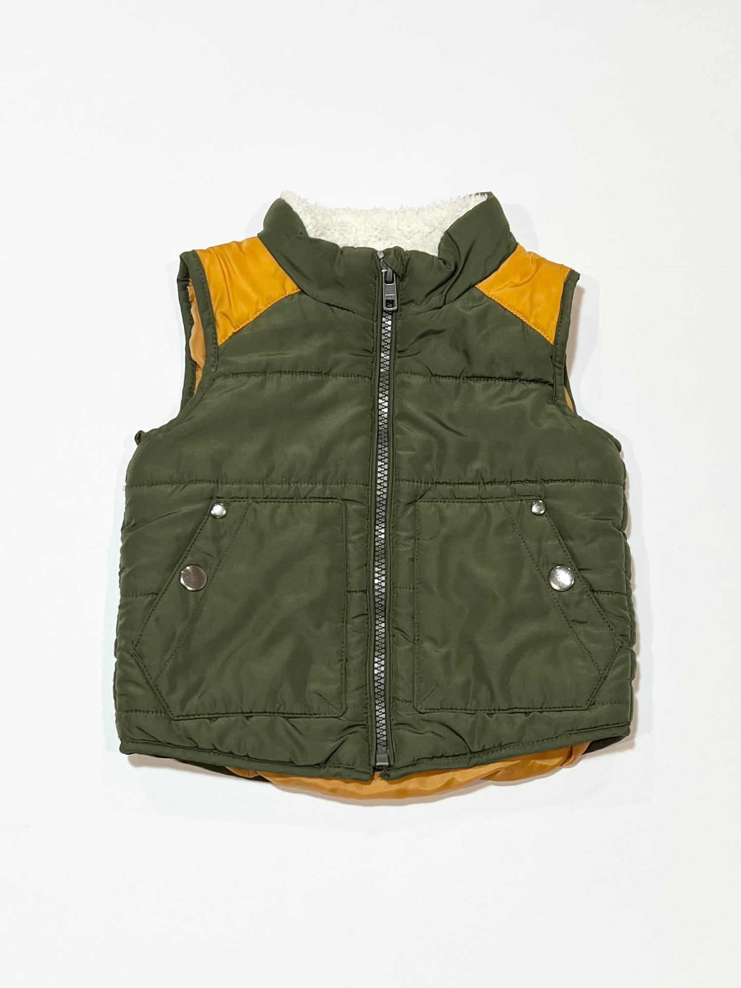 Green puffer vest - Size 1