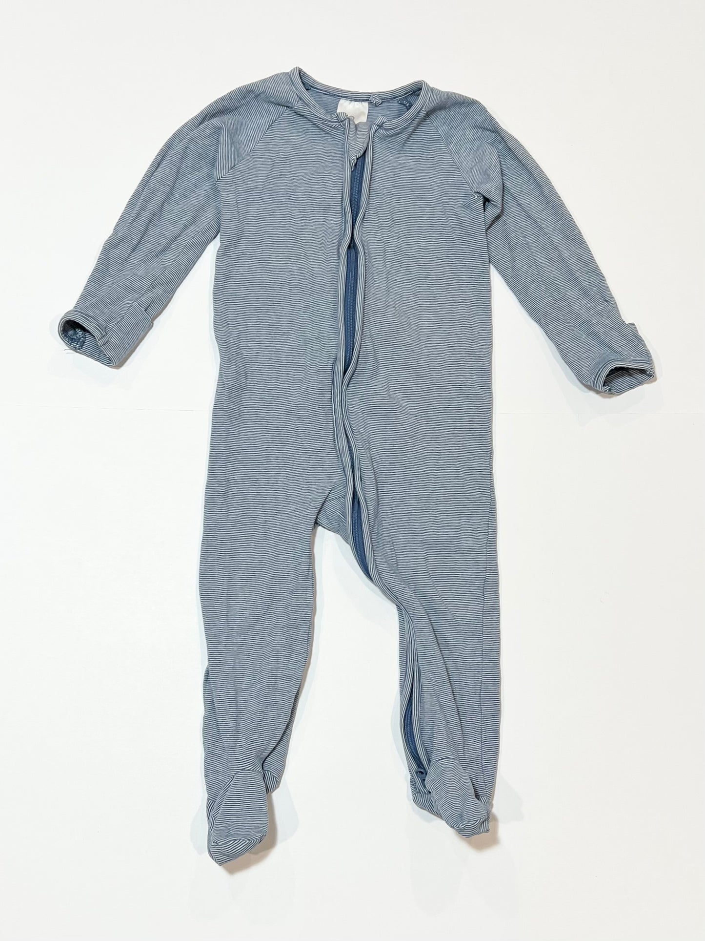 Striped zip onesie - Size 1