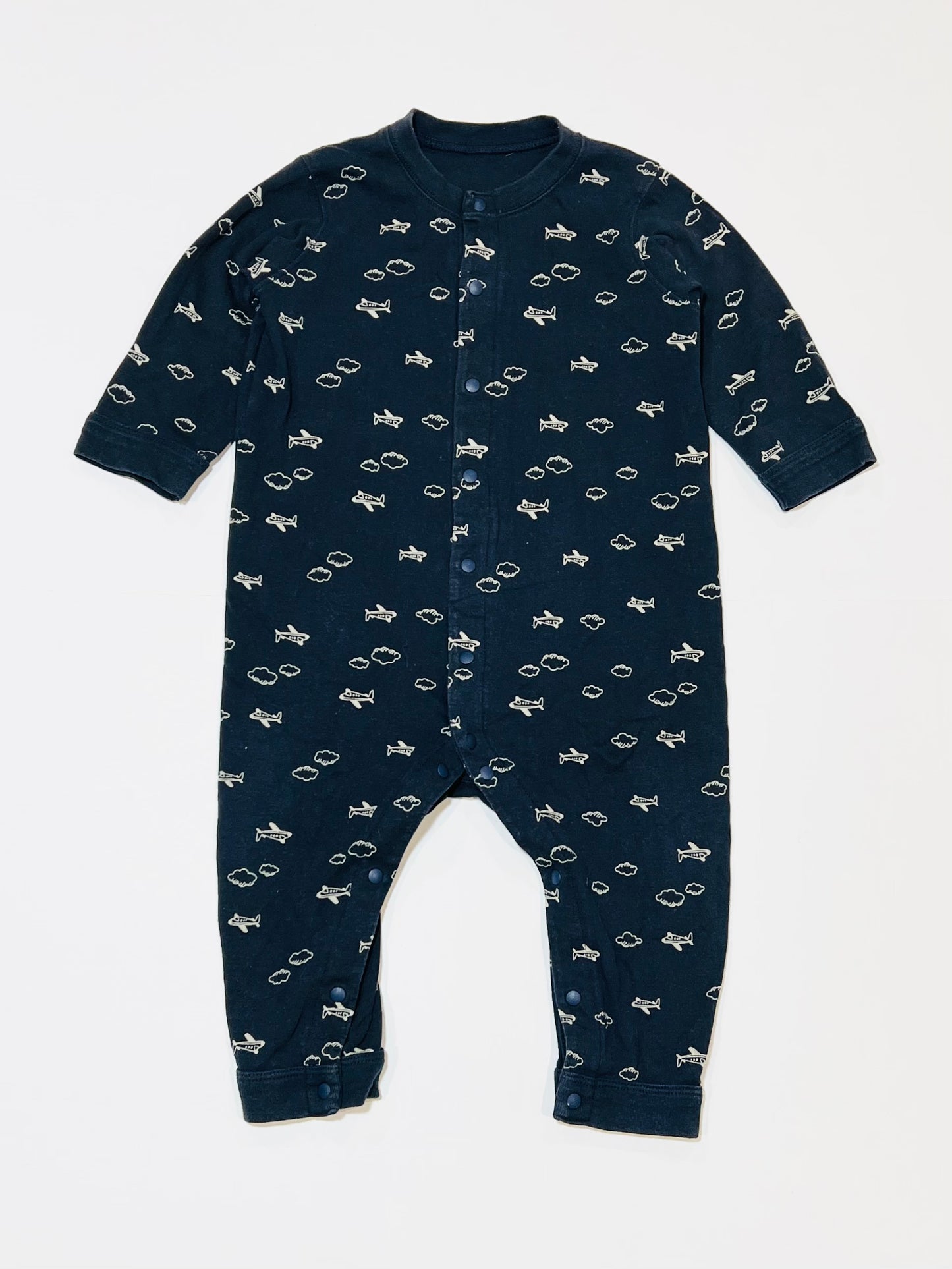 Navy planes onesie - Size 1