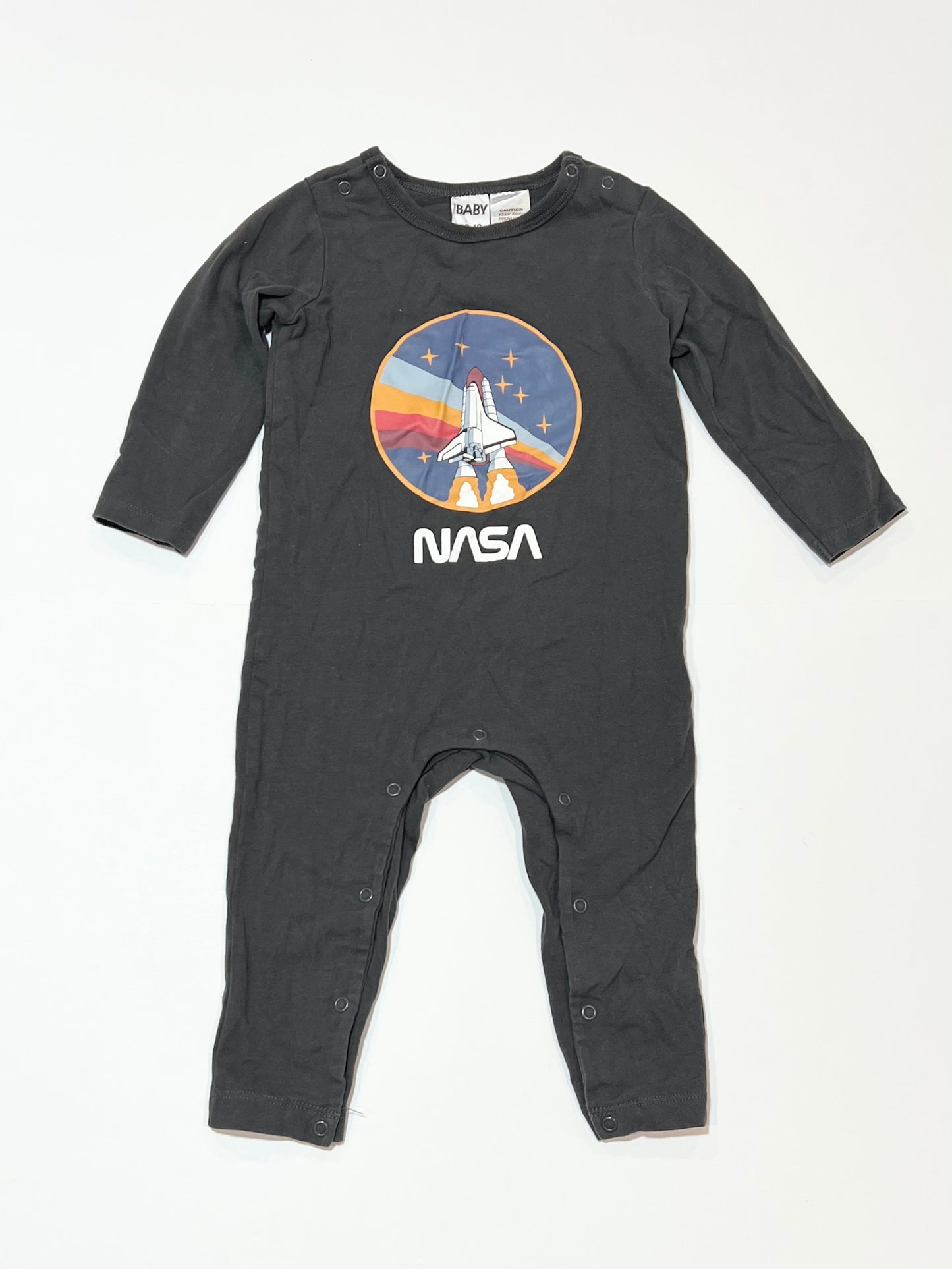Grey NASA onesie - Size 1