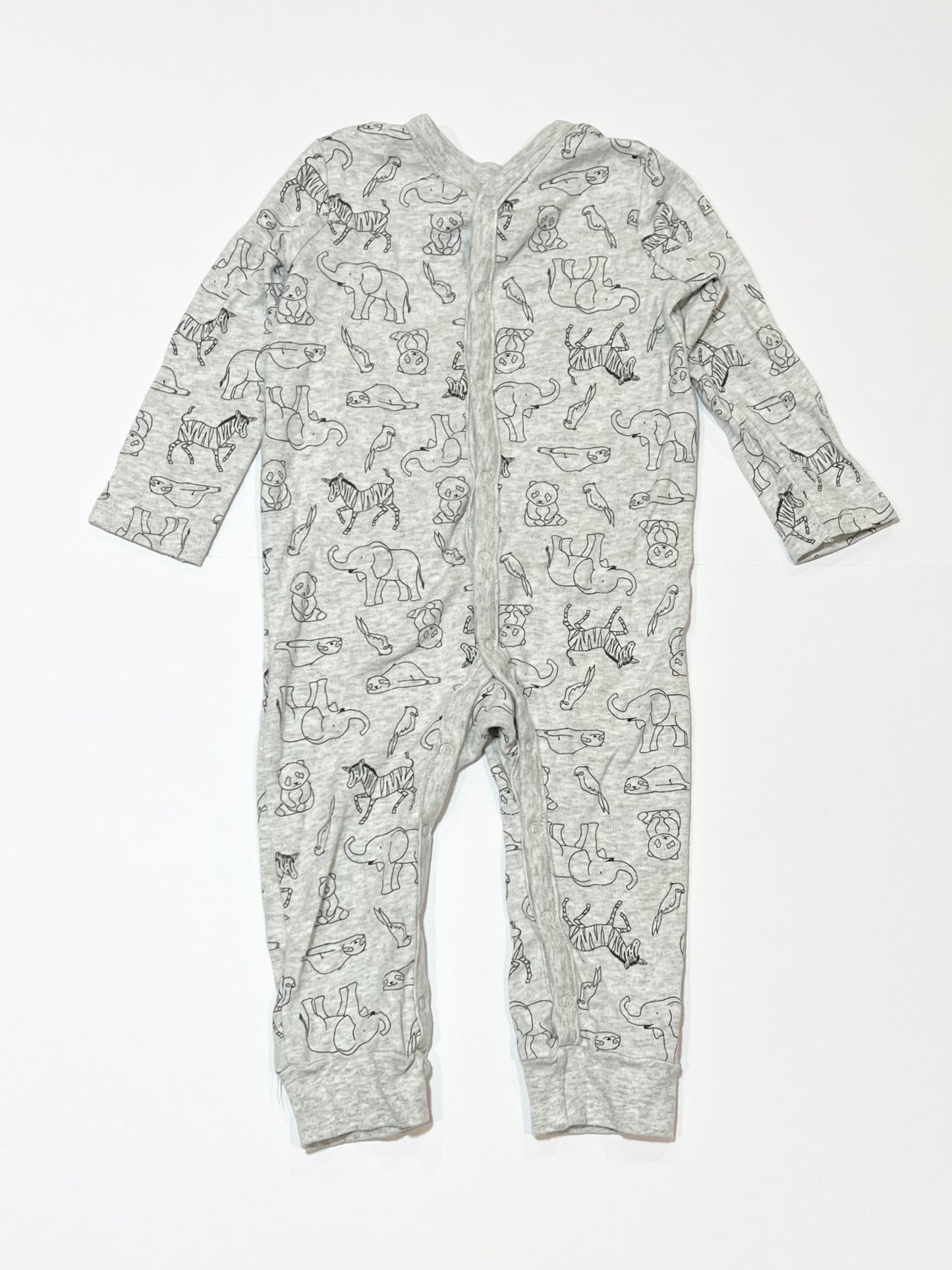 Grey animal onesie - Size 1