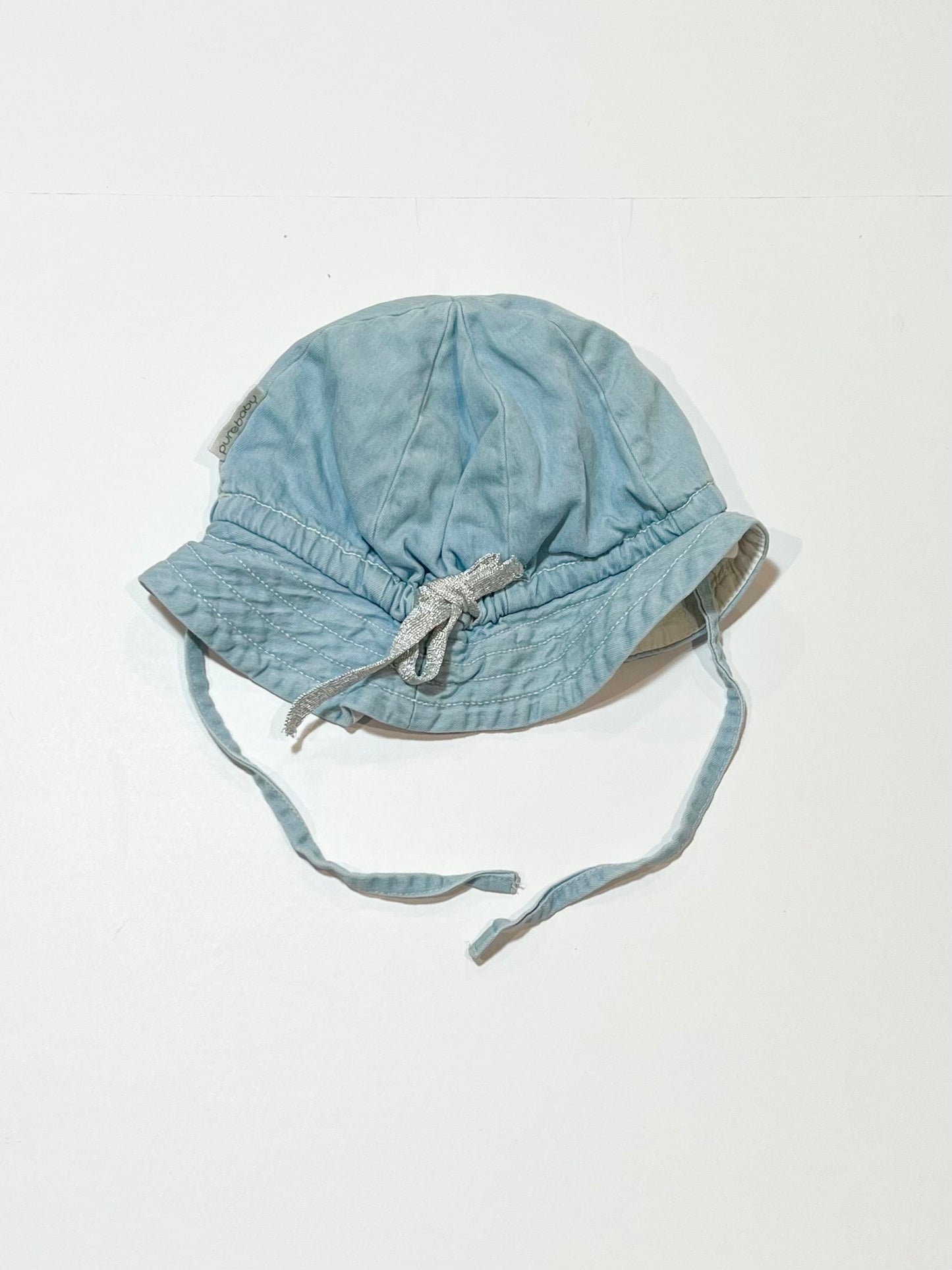 Blue chambray hat - Size 3-12 months