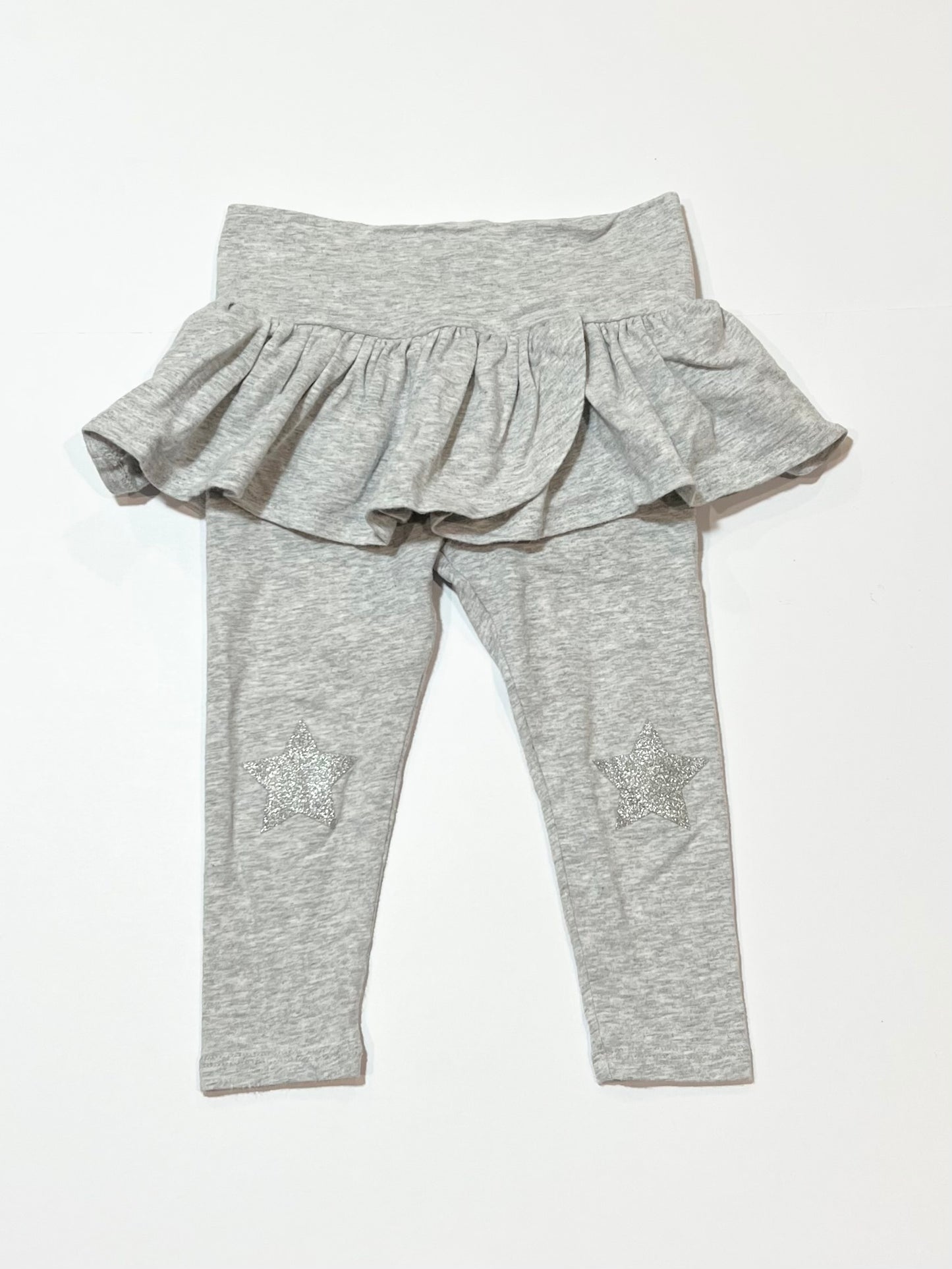 Grey ruffle leggings - Size 1