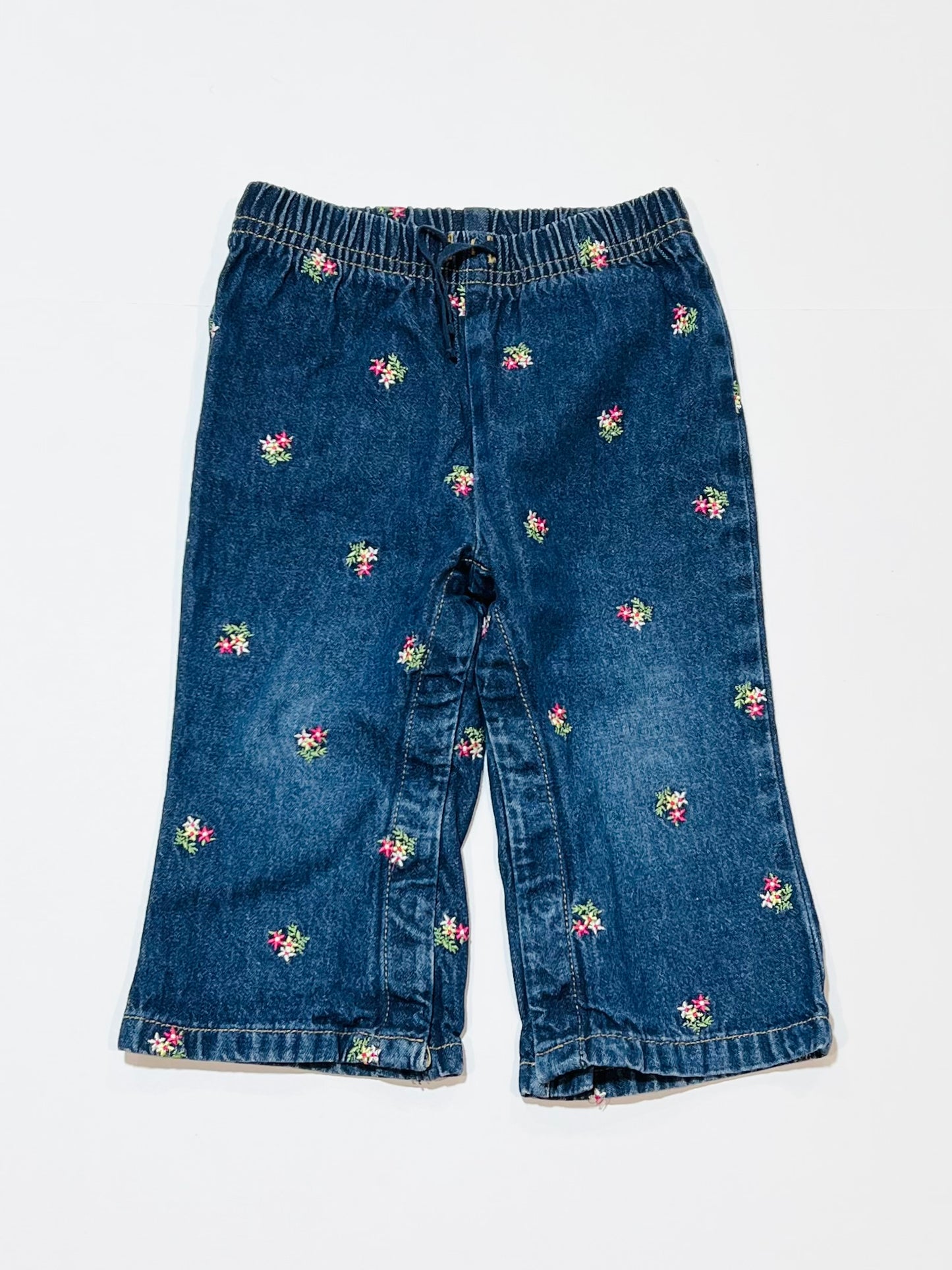 Embroidered denim pants - Size 1