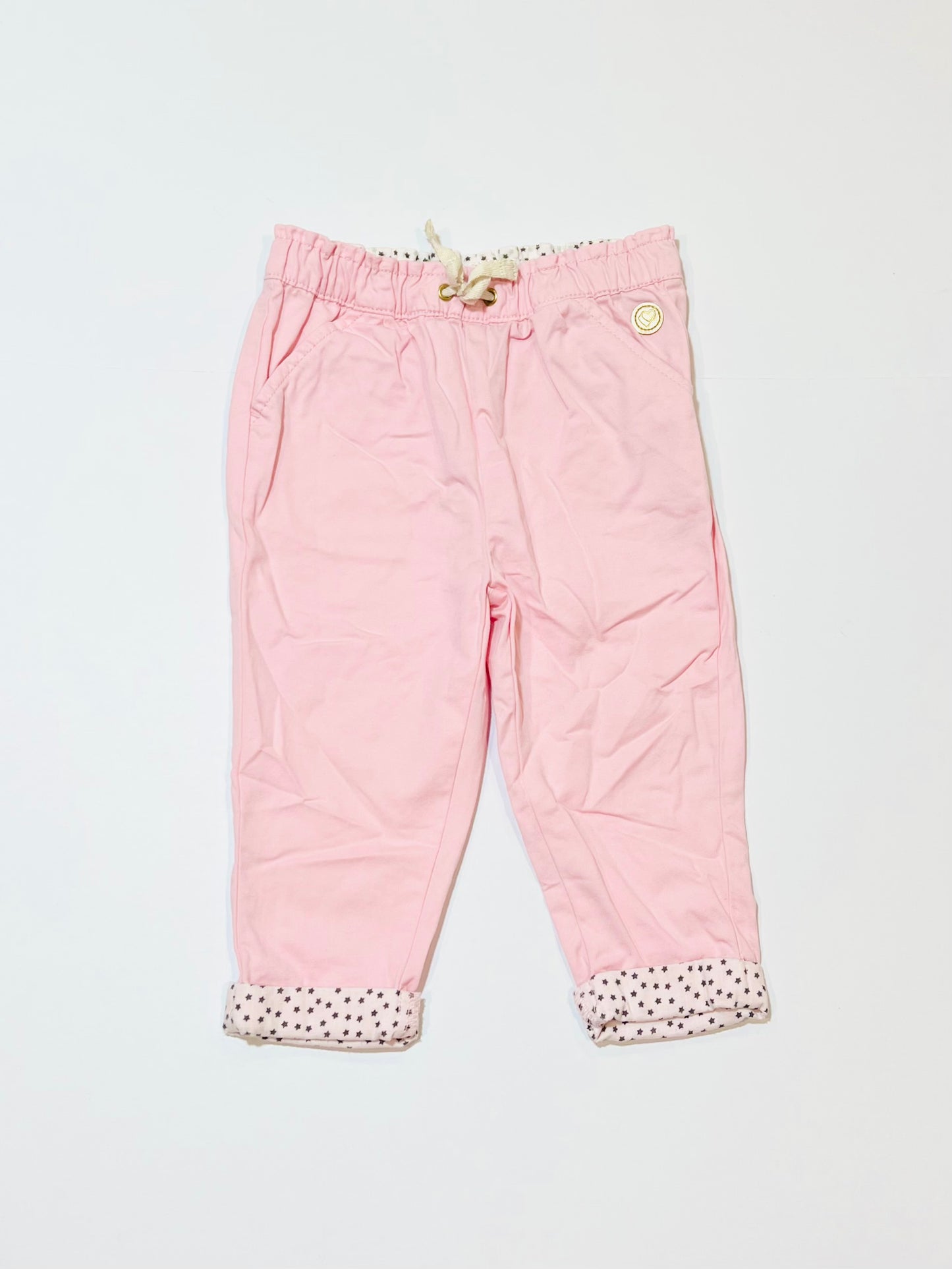 Pink cotton pants - Size 1