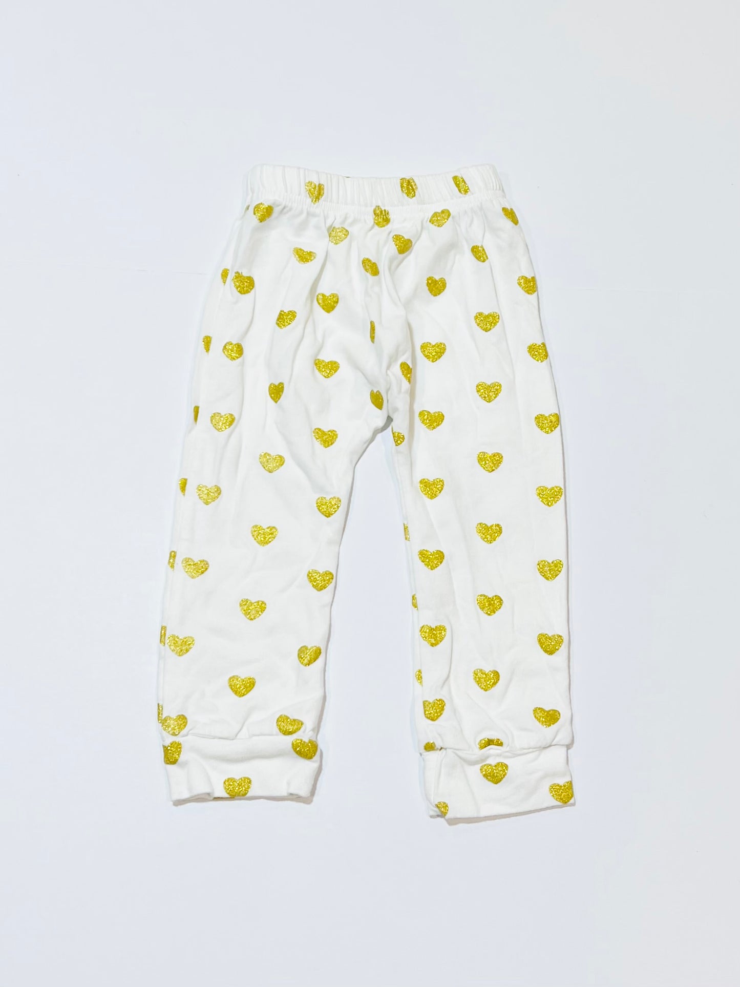 Glitter heart pants - Size 1
